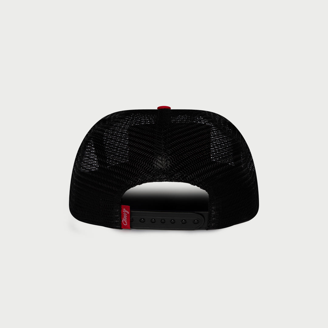 Fox X Cherry Mesh Trucker Hat (Black)