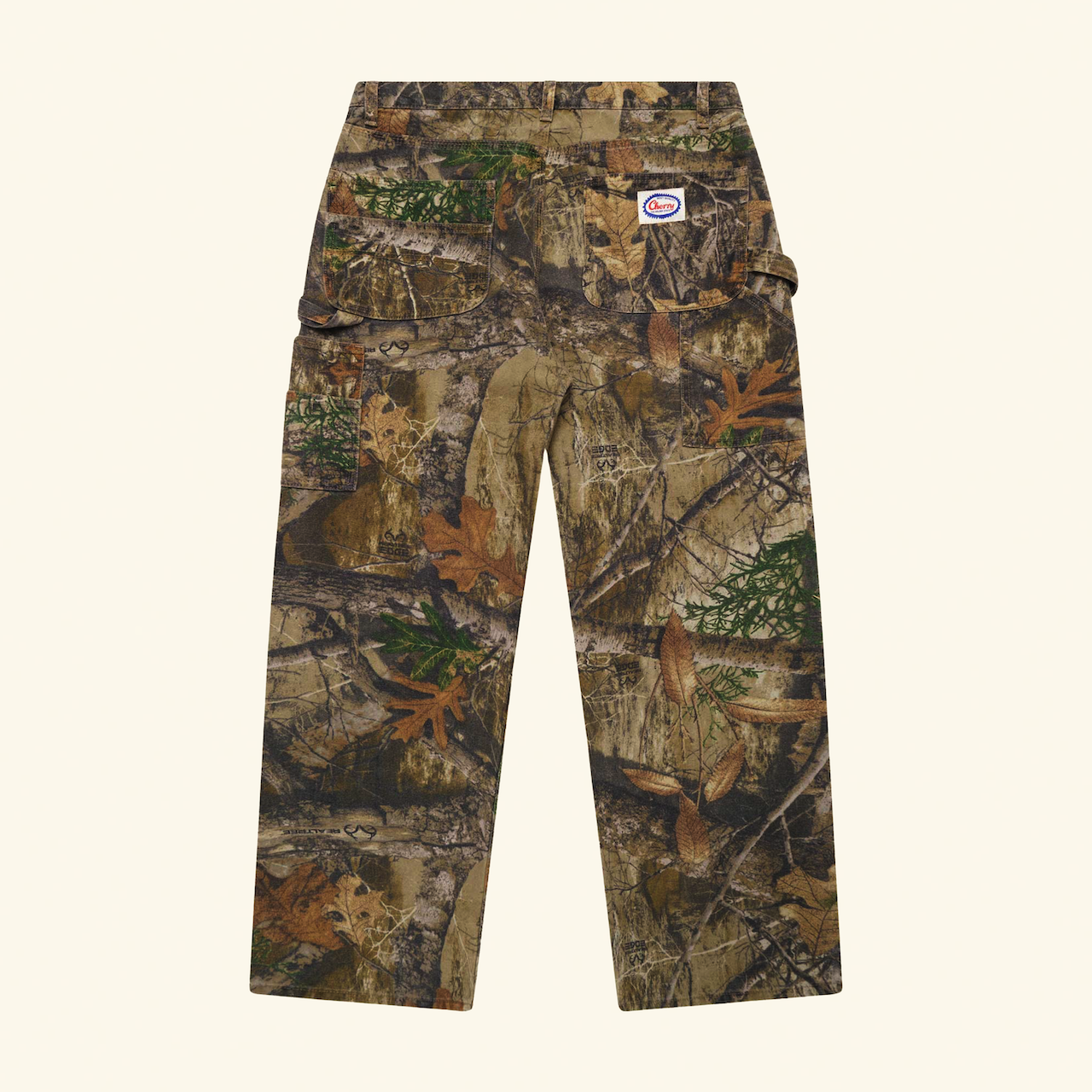 Wide-Leg Double Knee Pants (Real Tree Camo)