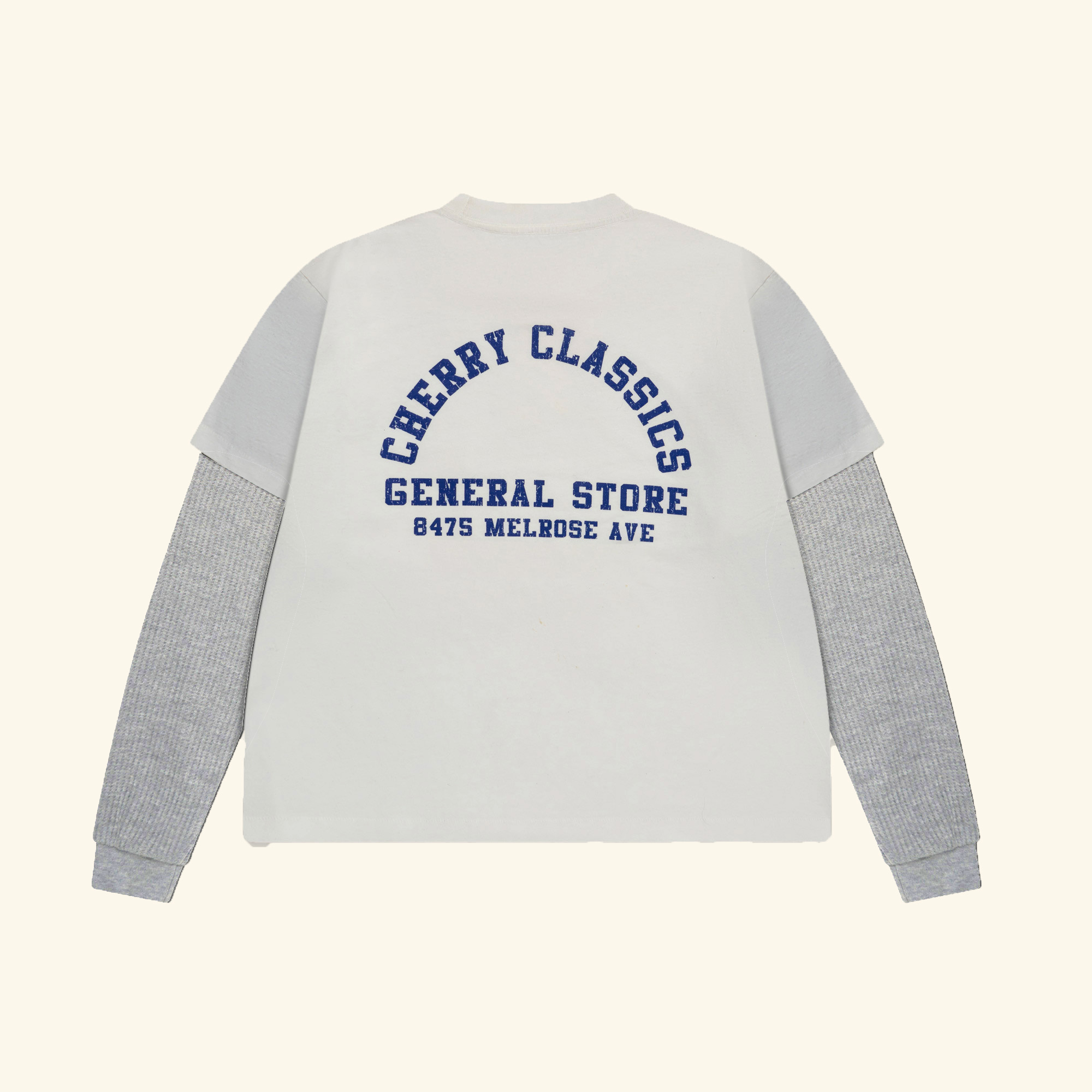 General Store Boxy Long Sleeve Thermal (Vintage White)