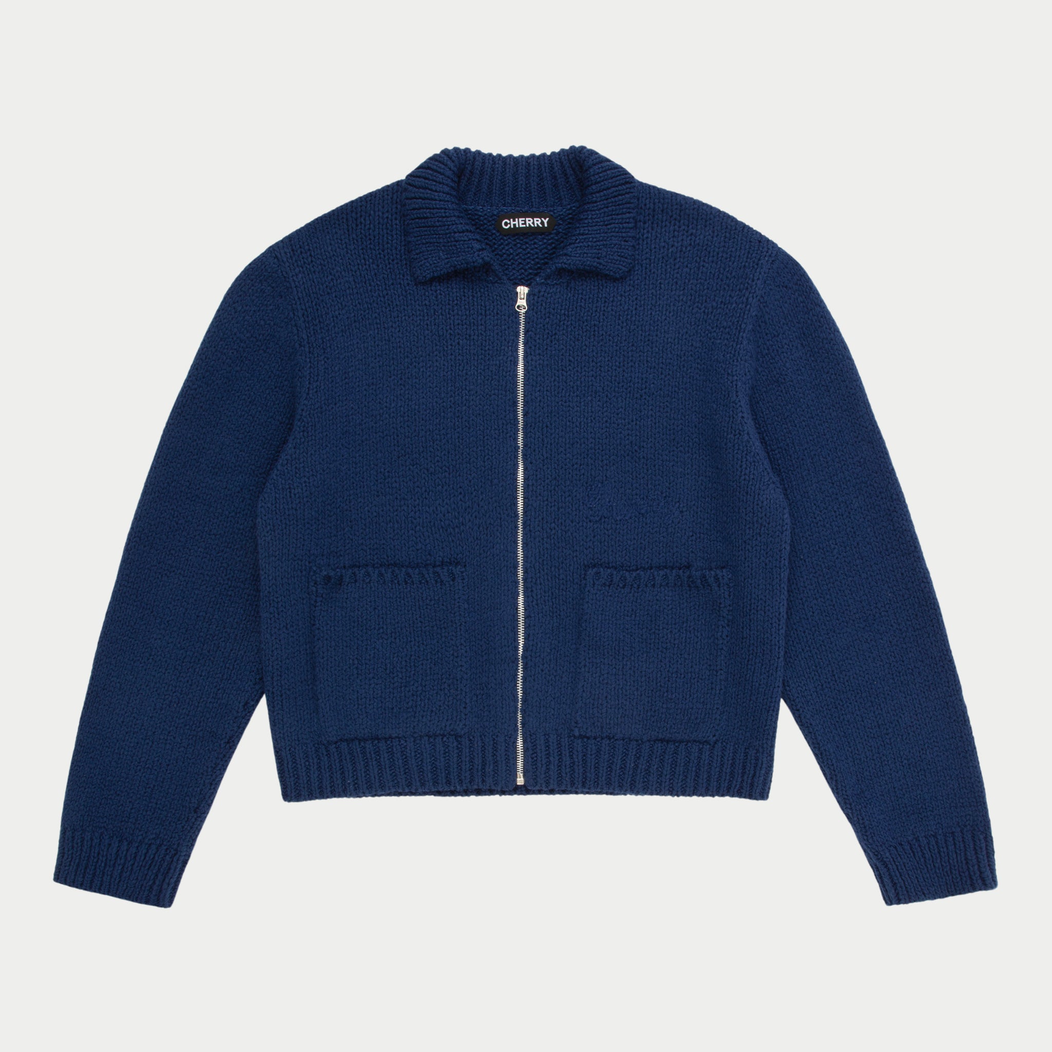 Cotton Knit Club Jacket (Royal Blue)