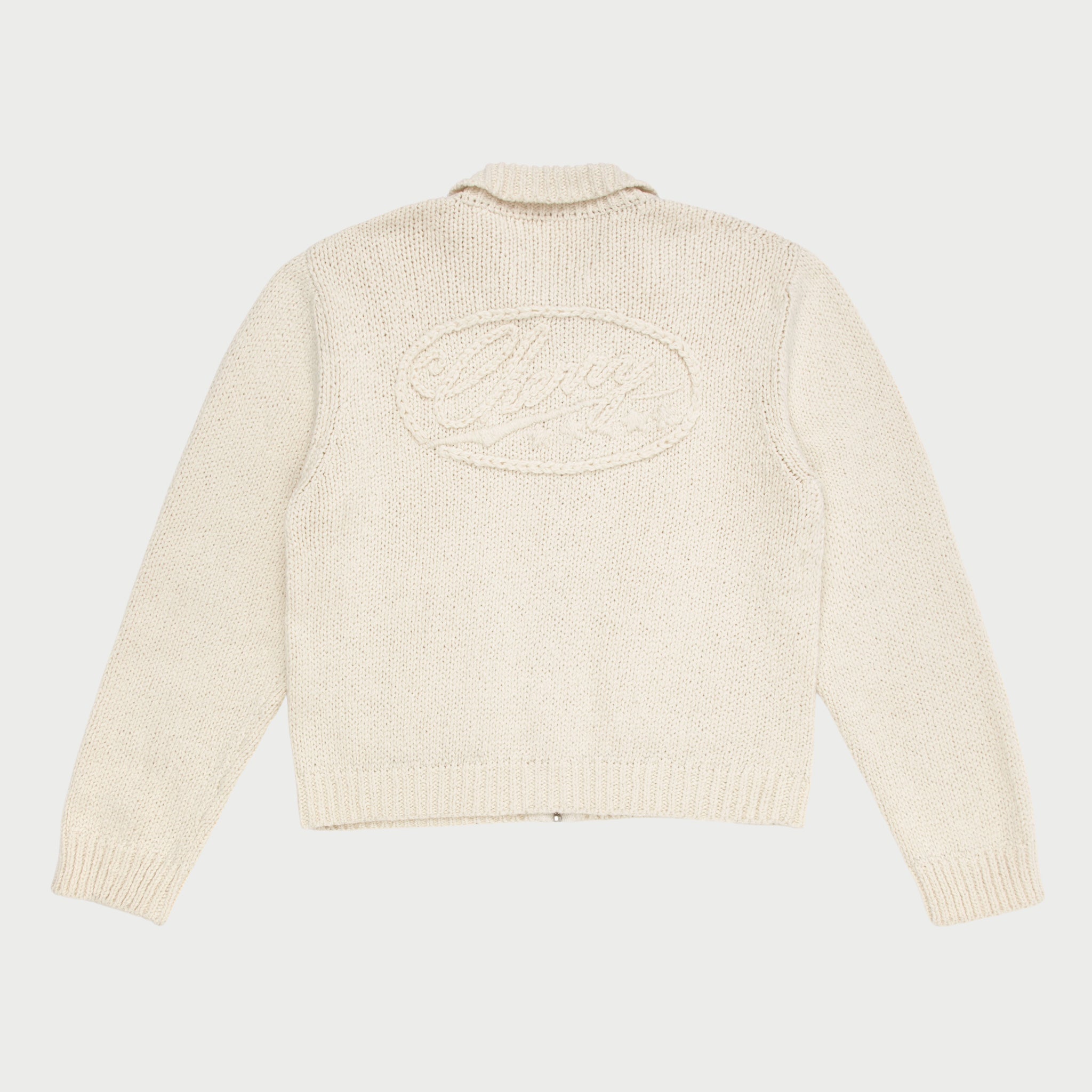 Cotton Knit Club Jacket (Cream)