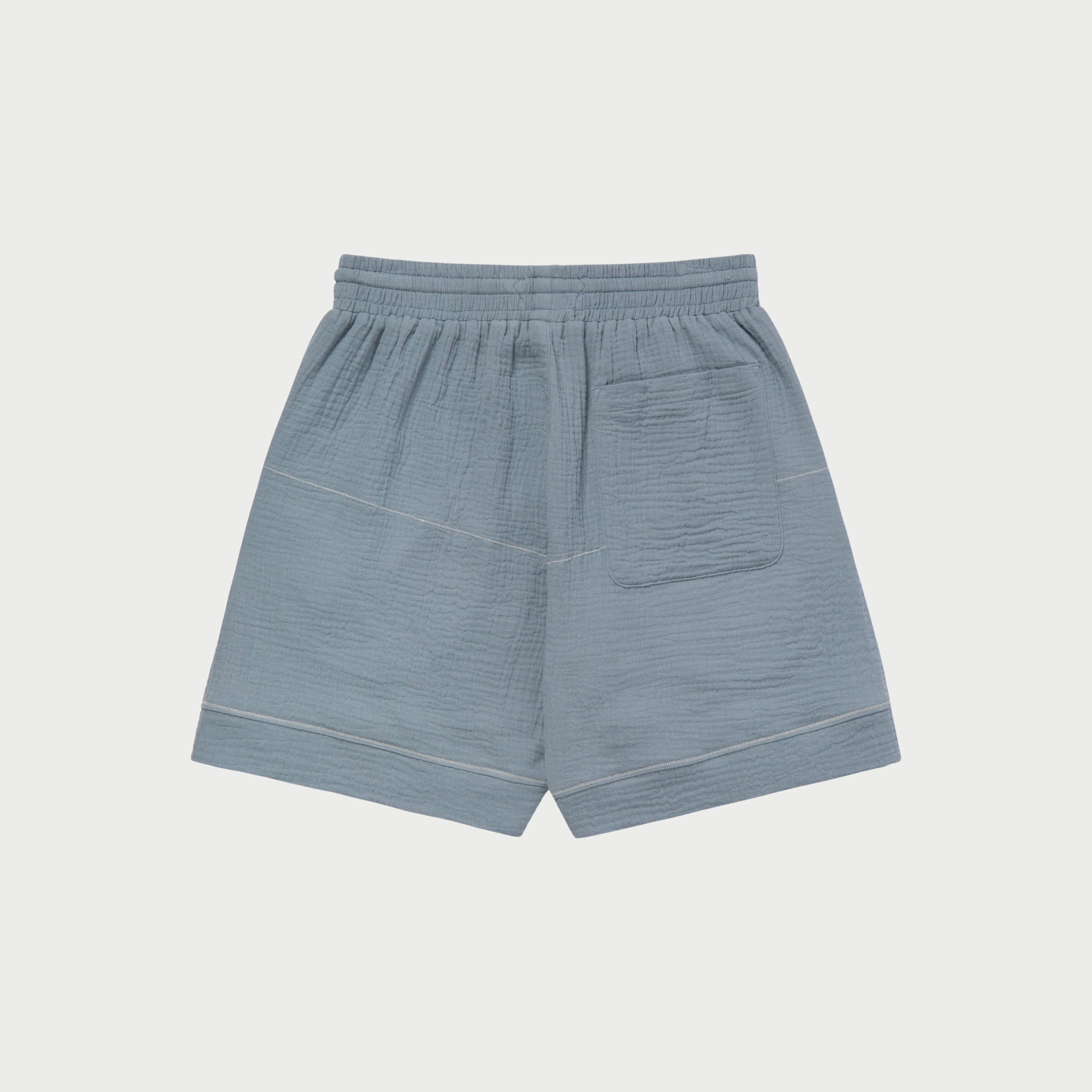 Embroidered Vacation Shorts (Pacific Blue)