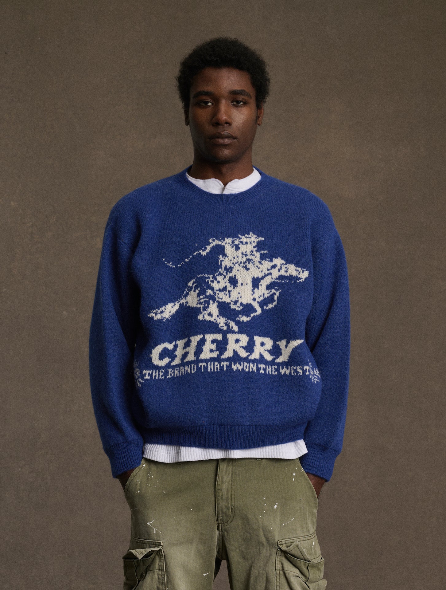 Won The West Knit Crew (Royal Blue)