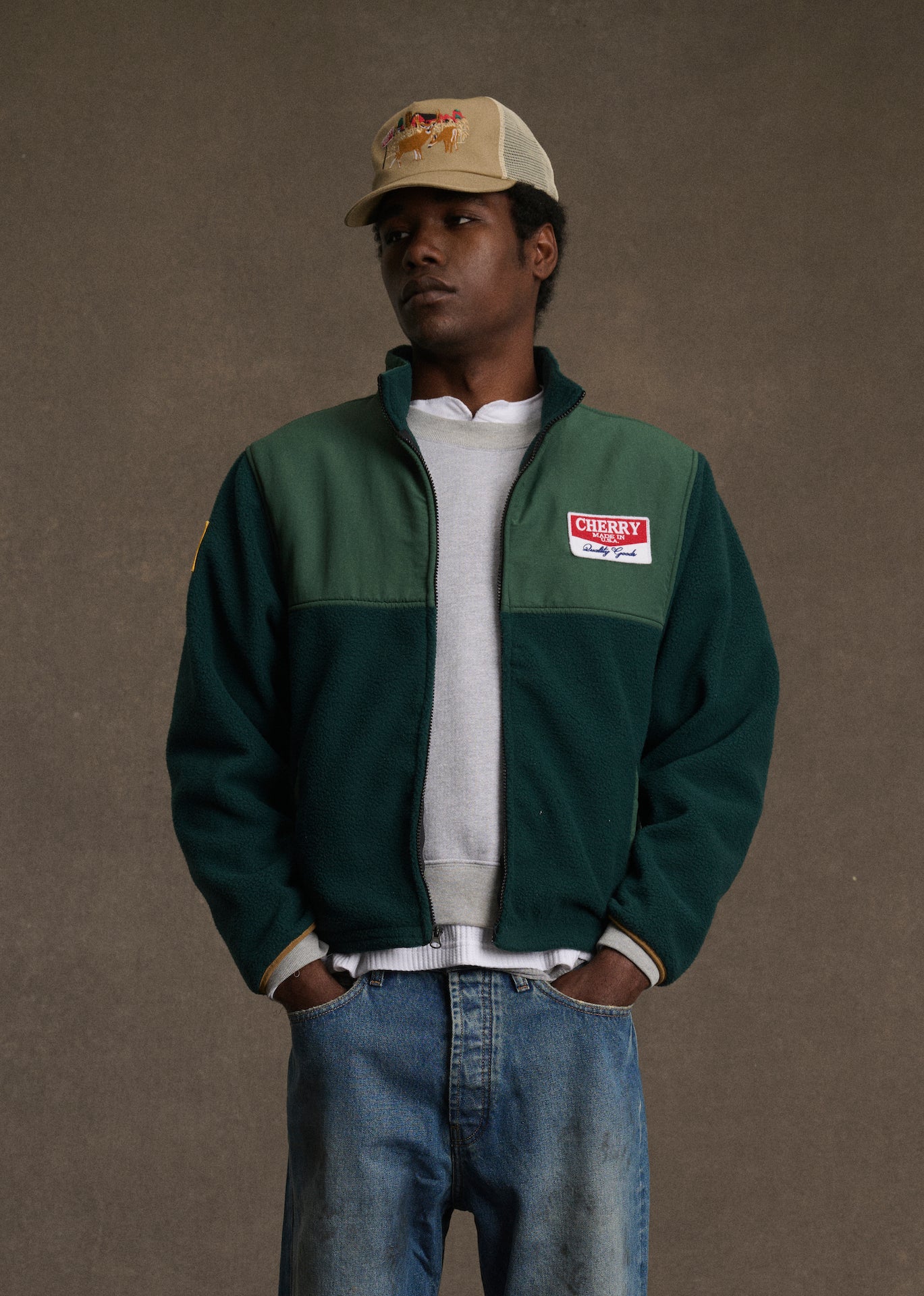 Racing Zip Sherpa (Hunter Green)