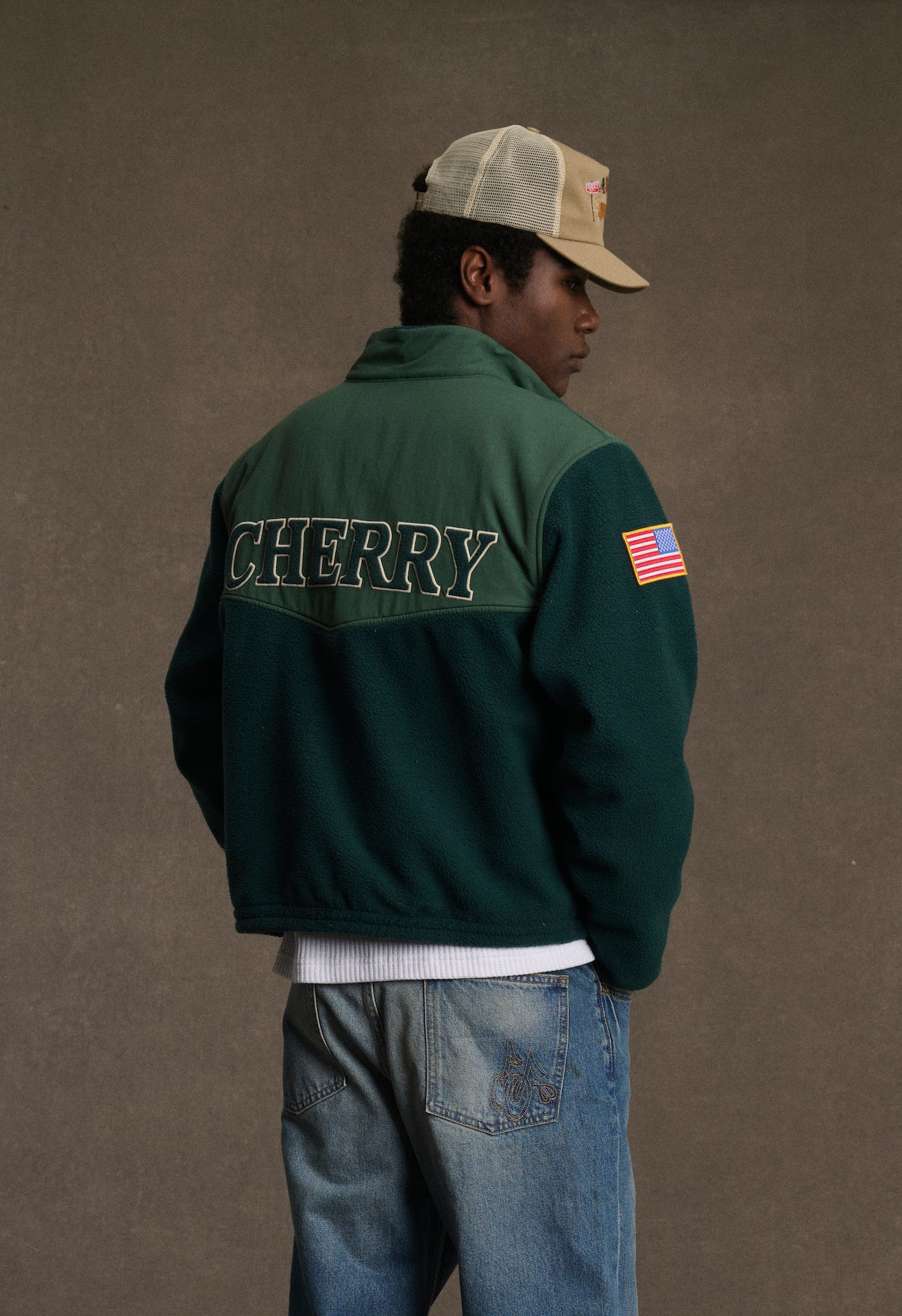 Racing Zip Sherpa (Hunter Green)
