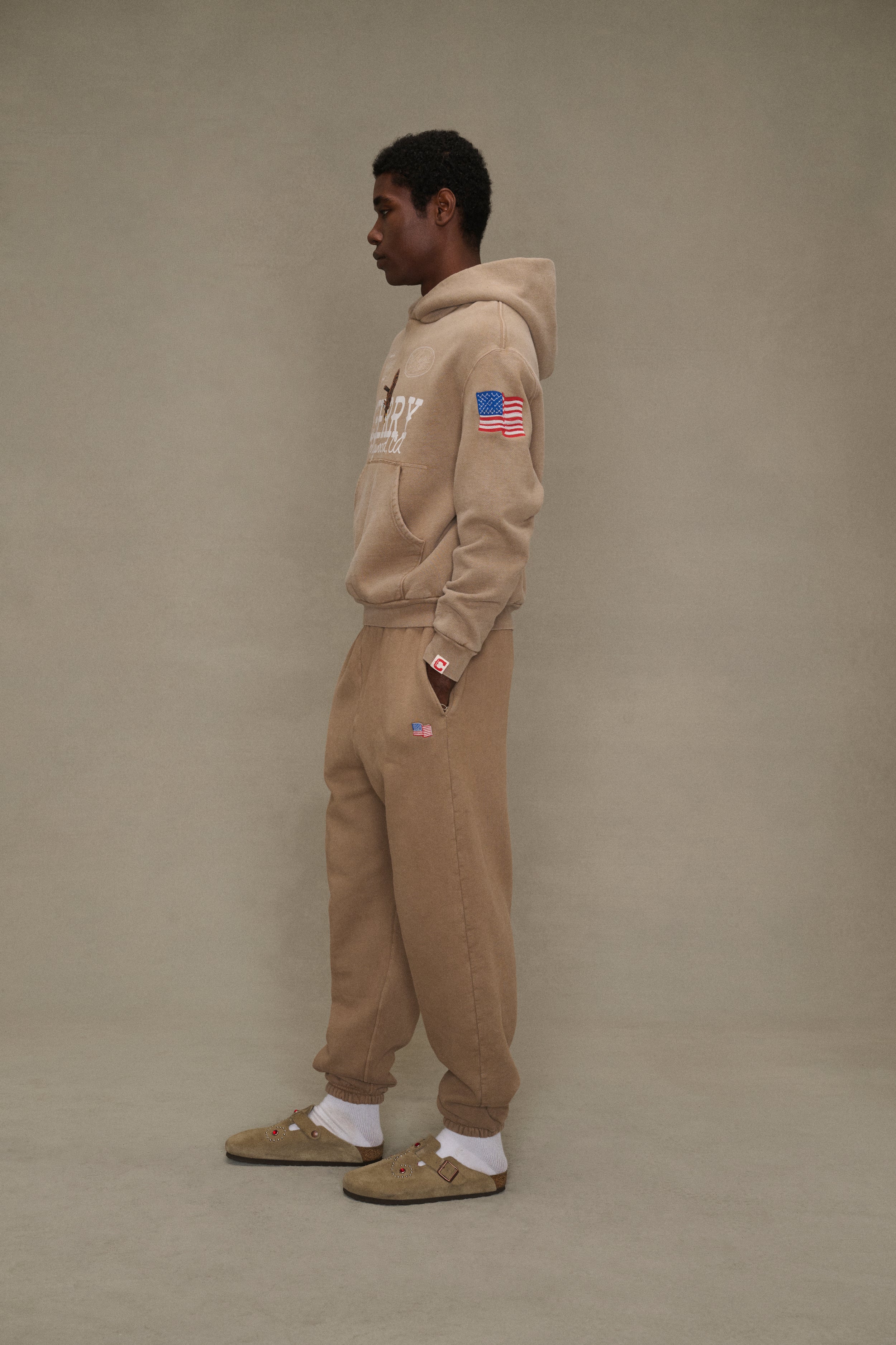 Hollywood Pullover Hoodie (Tan) – CHERRY LA