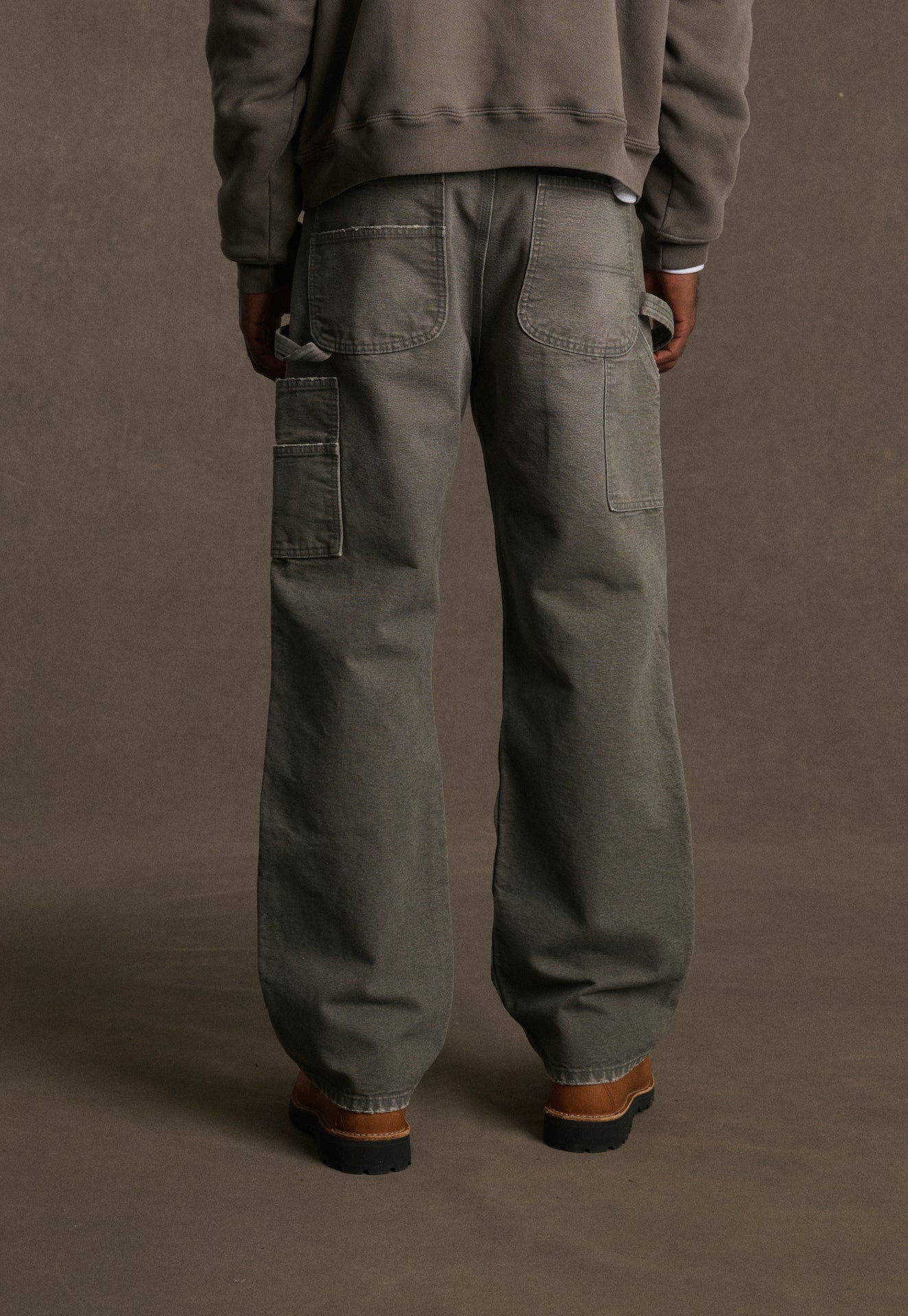 Wide Leg Double Knee (Pewter)