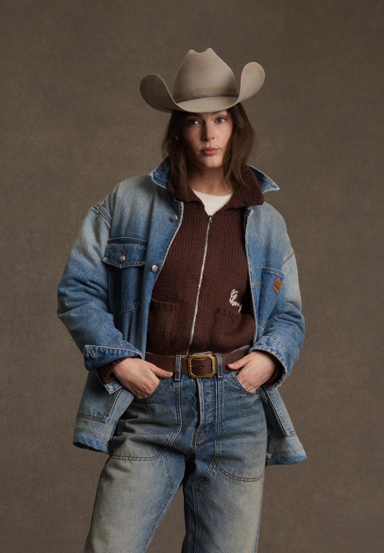 Denim Chore Coat (Denim)