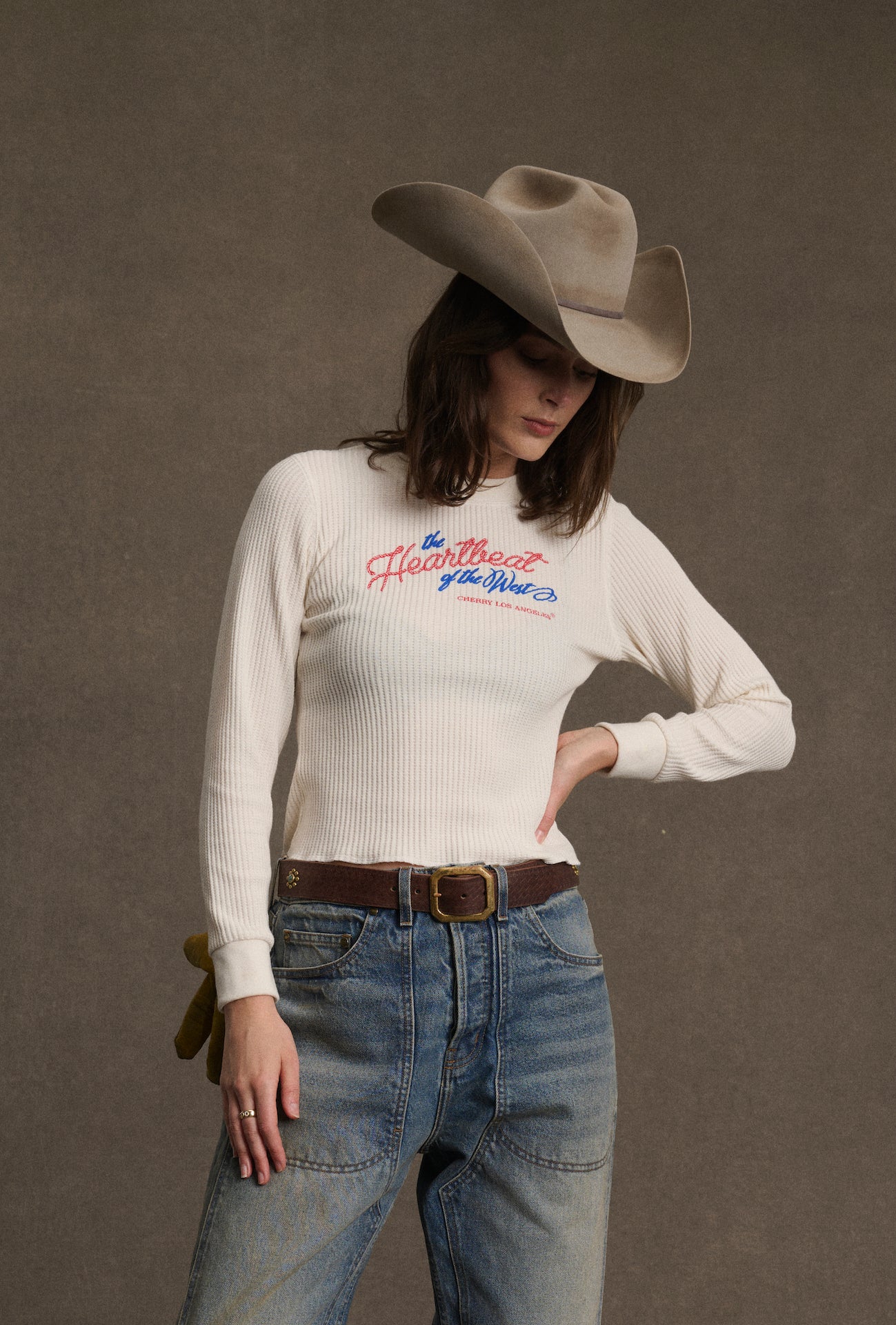 Women's Heartbeat Thermal Longsleeve (Natural)