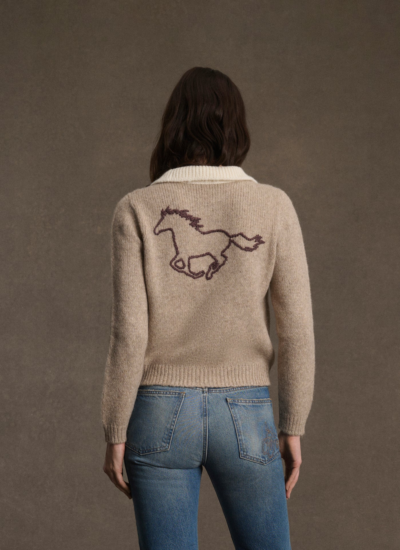 Women's Knit Rugby (Oatmeal)
