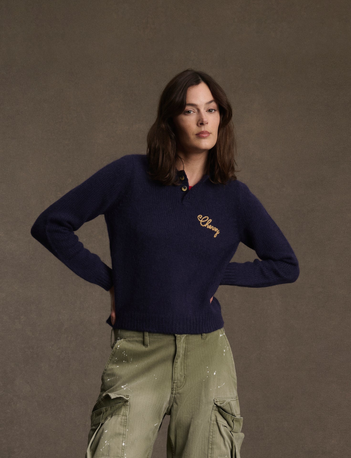 Women's Knit Rugby (Midnight)