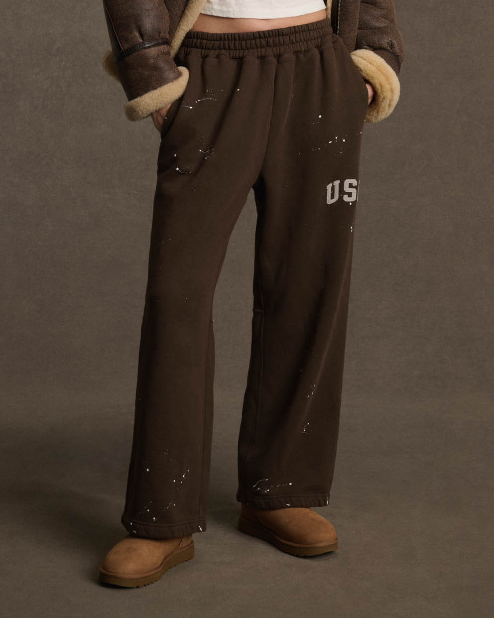 USA Parachute Sweatpants (Chocolate)