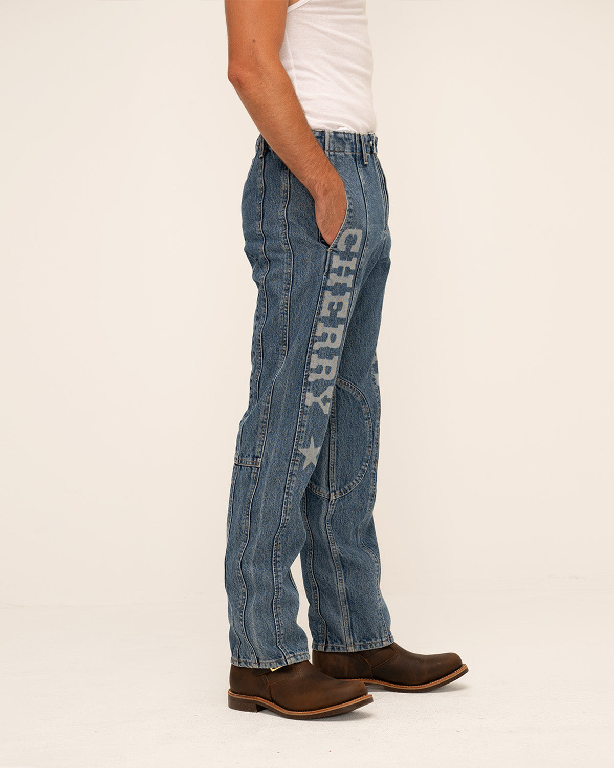 Denim Moto X Pants