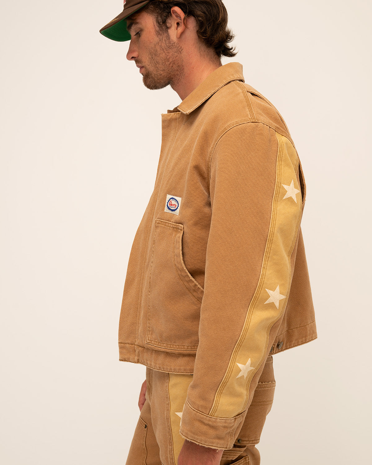 Star Quilted Work Jacket (Honey)