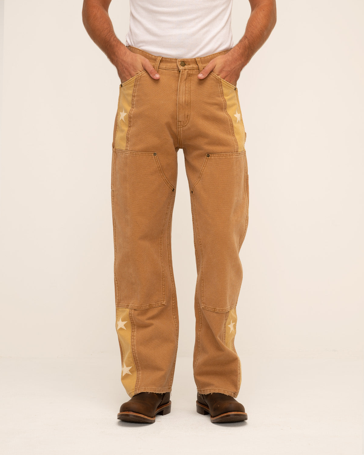 Star Double Knee Carpenter Pants (Honey)