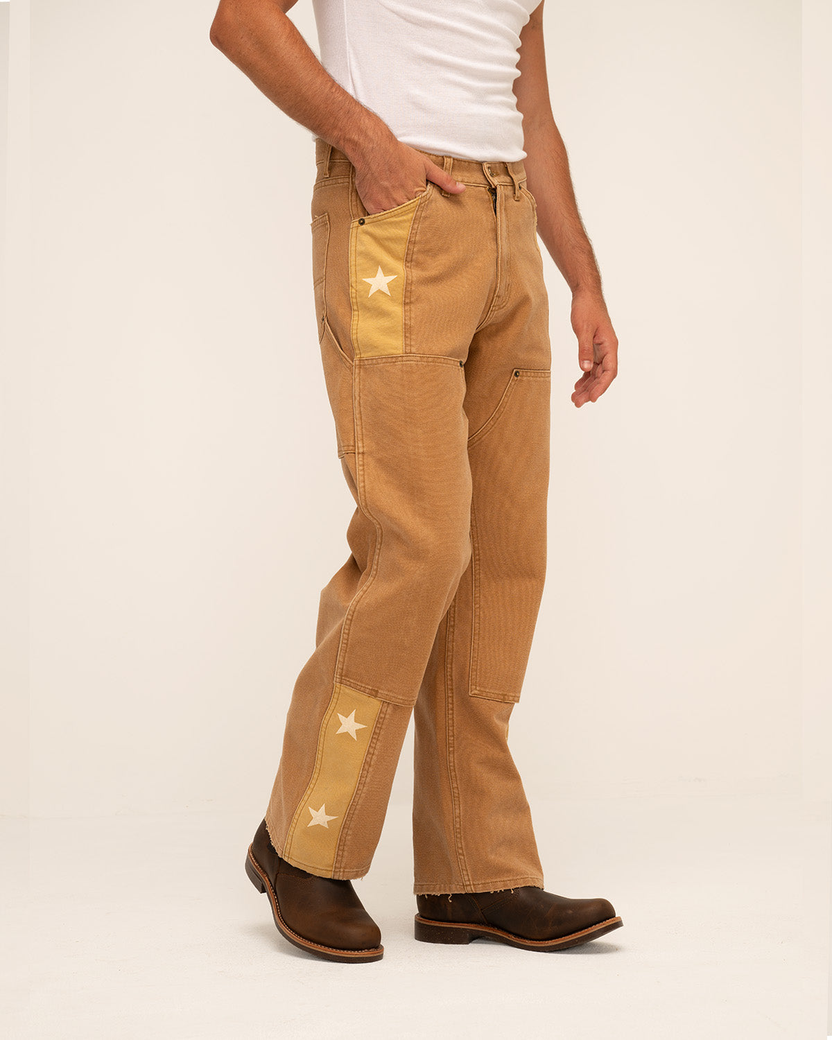 Star Double Knee Carpenter Pants (Honey)