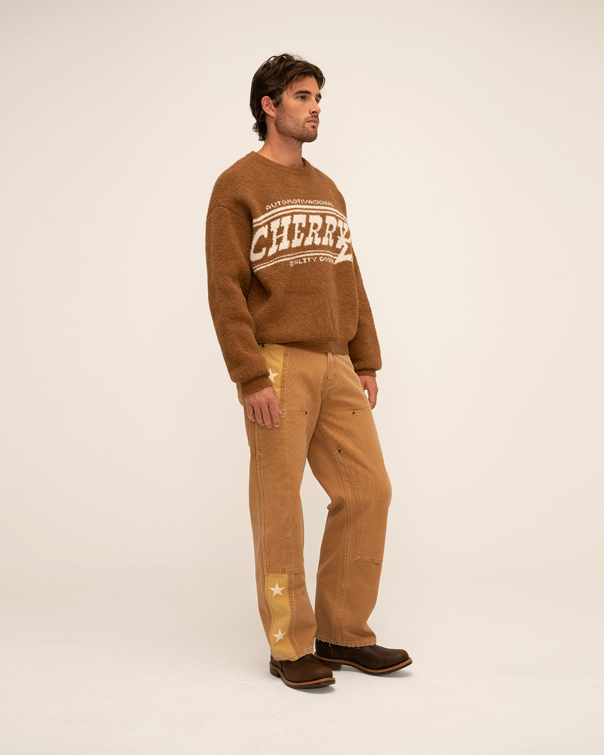 Alpaca Knit Crewneck (Honey)