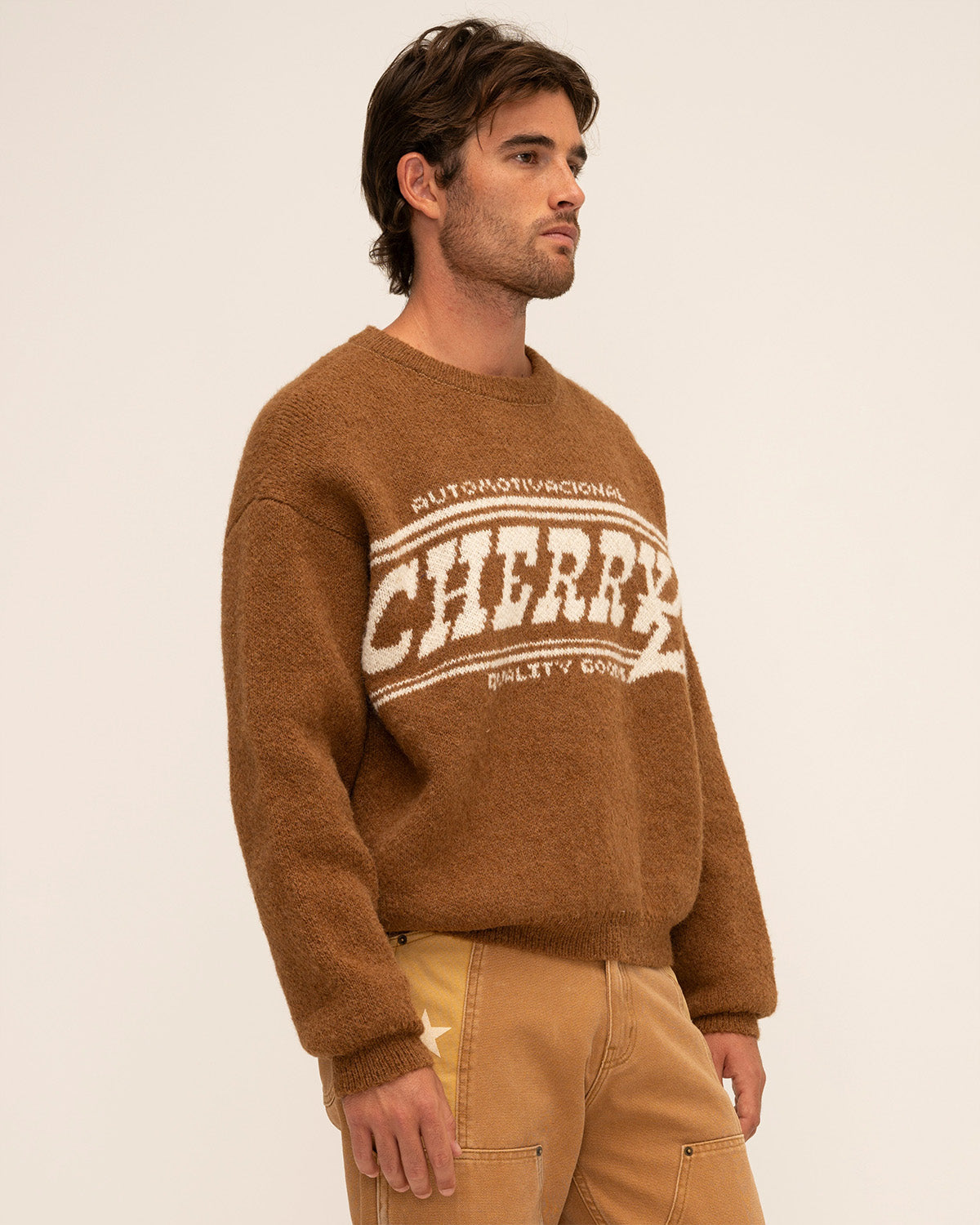 Alpaca Knit Crewneck (Honey)