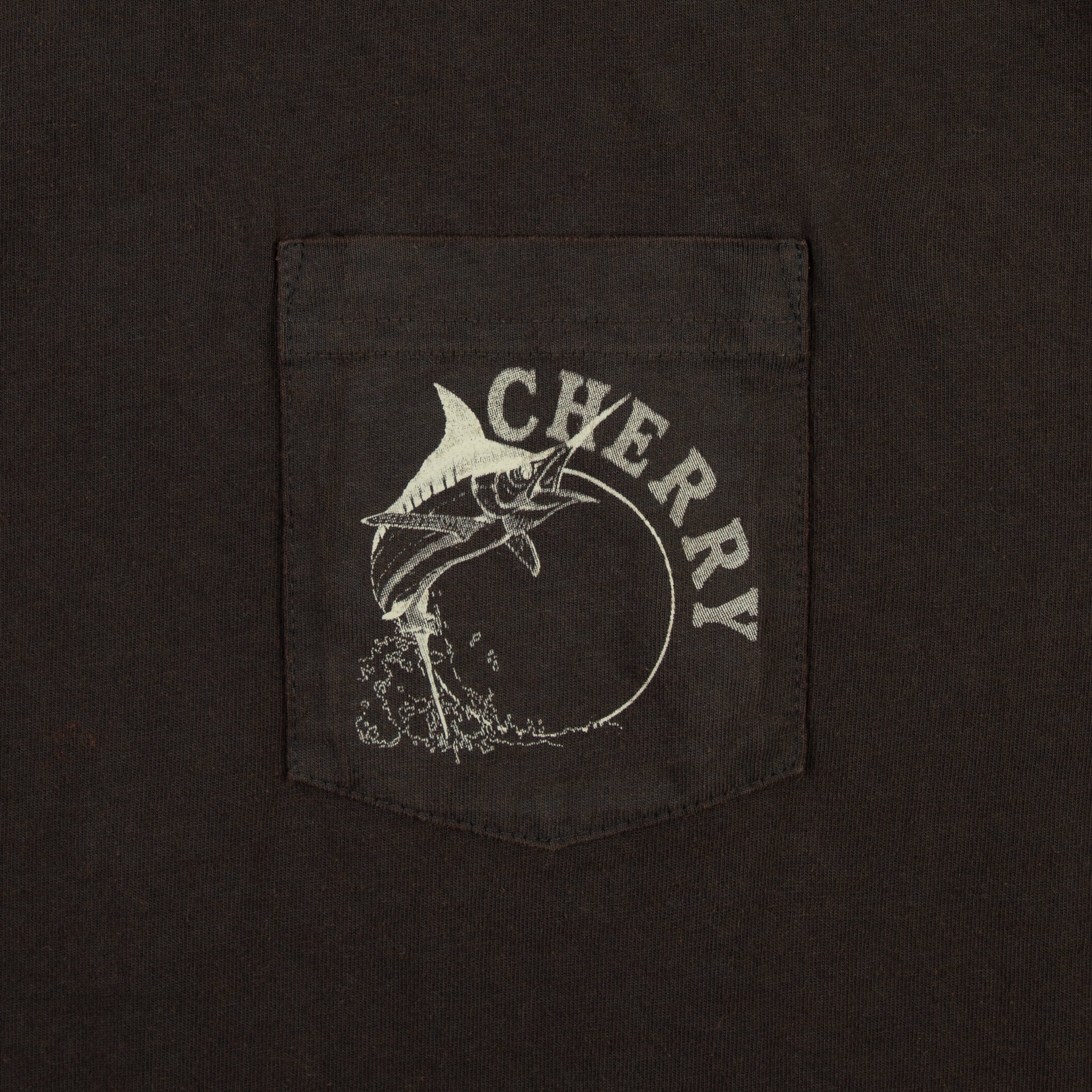 Marlin Fishing Long Sleeve T-Shirt (Vintage Black)