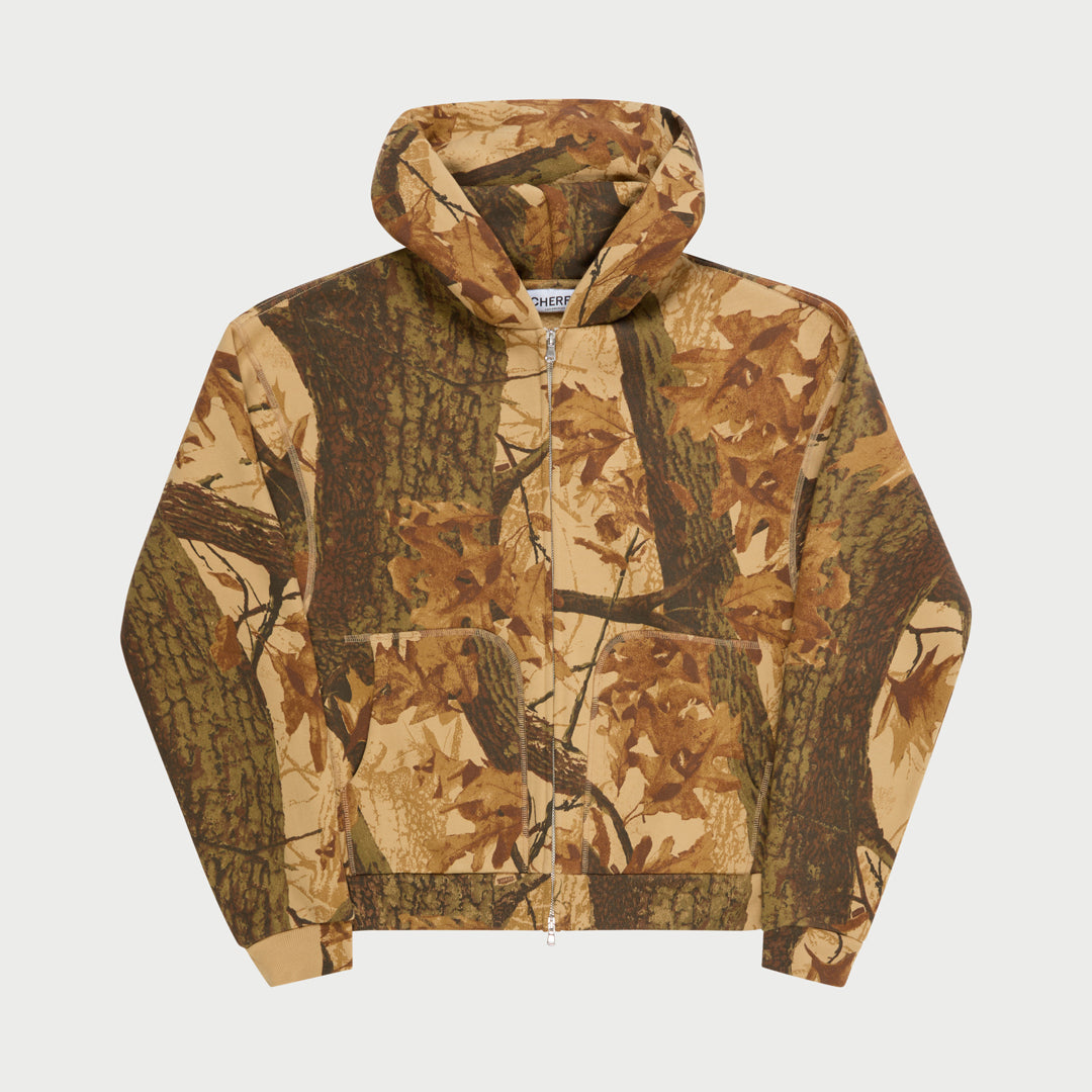 Mossy Oak Camo Zip Up Hoodie