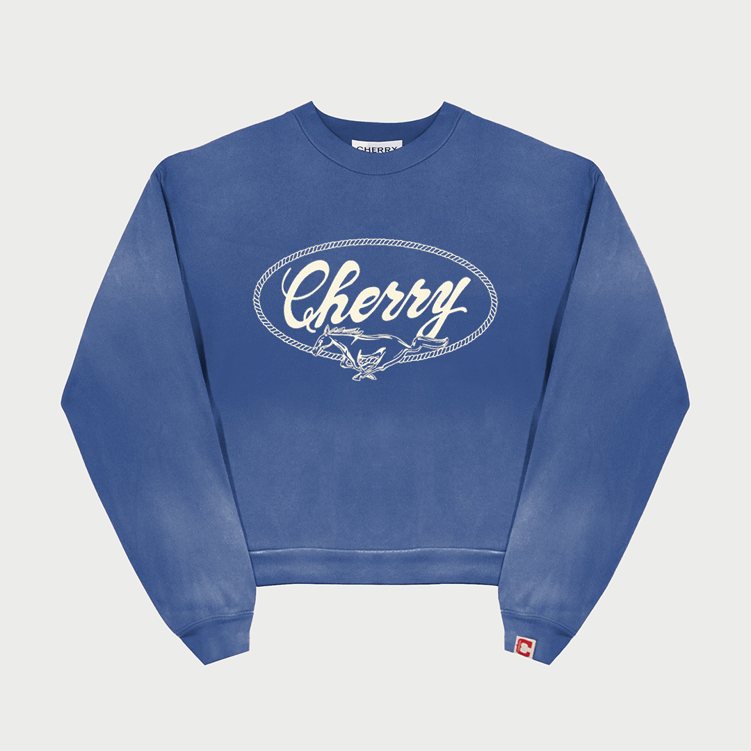 Horse Power Crewneck Sweatshirt (Vintage Royal)