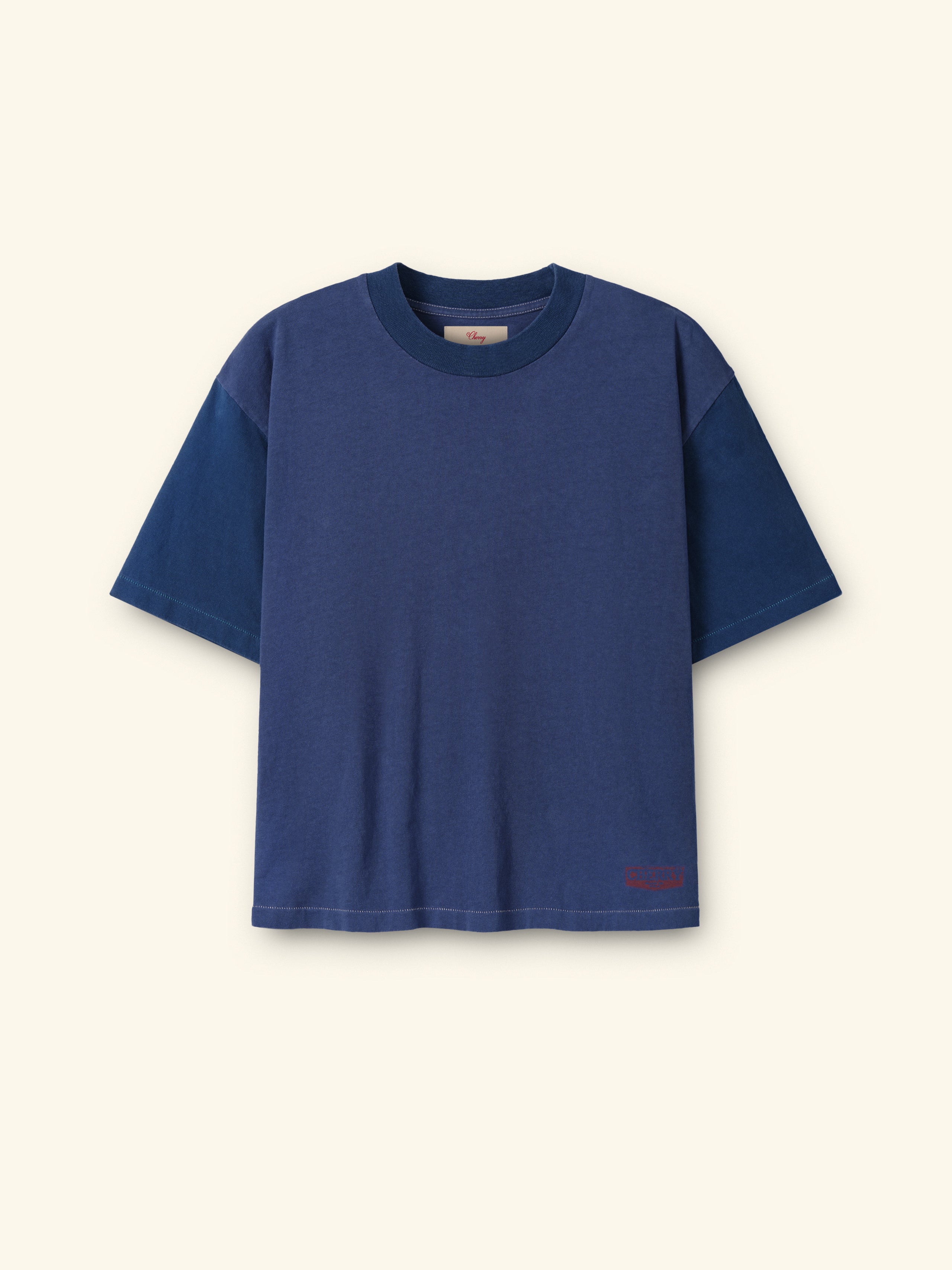 Boxy Safari T-Shirt (Faded Navy)