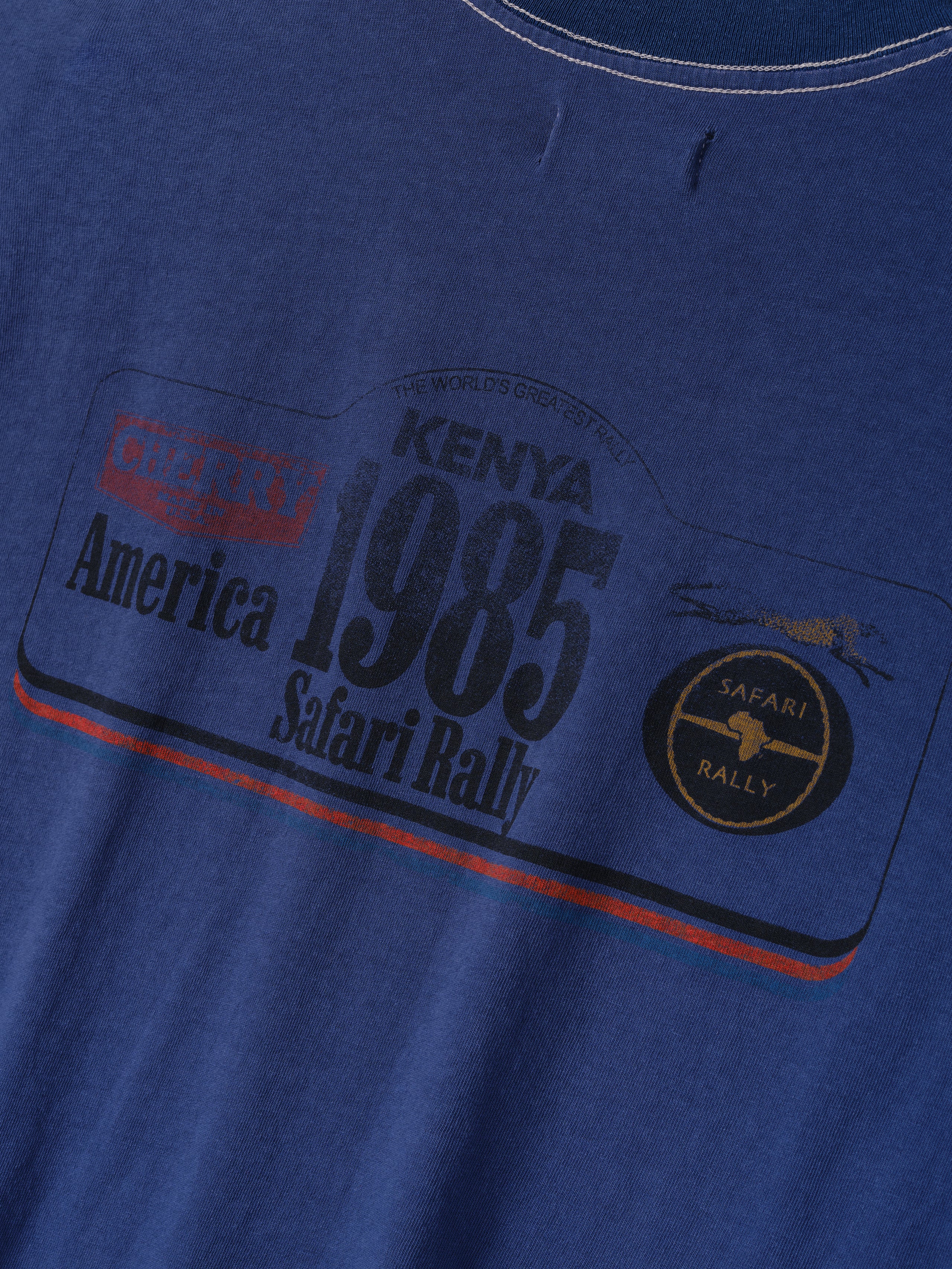 Boxy Safari T-Shirt (Faded Navy)
