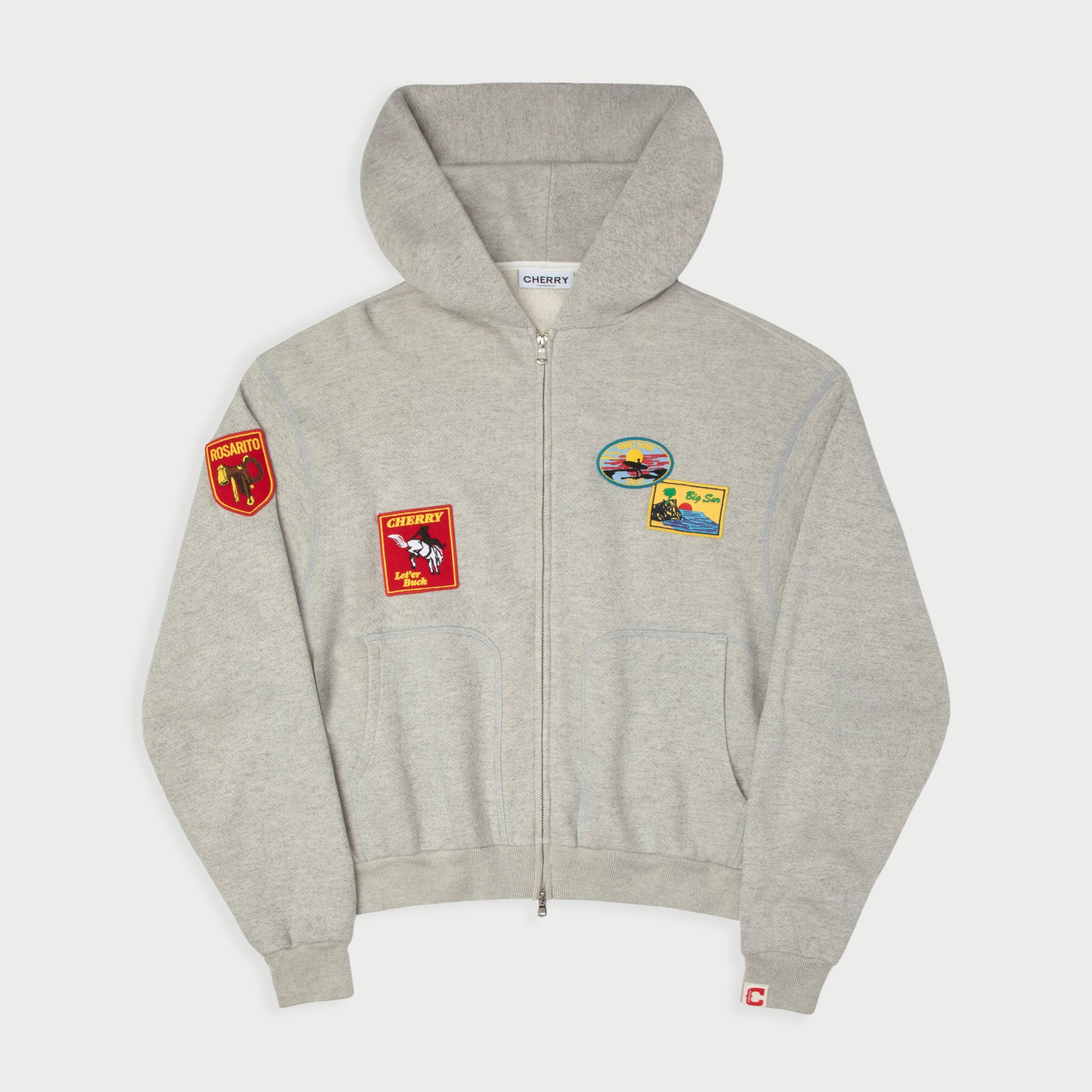 Traveler Zip-Up Hoodie (Heather Grey)