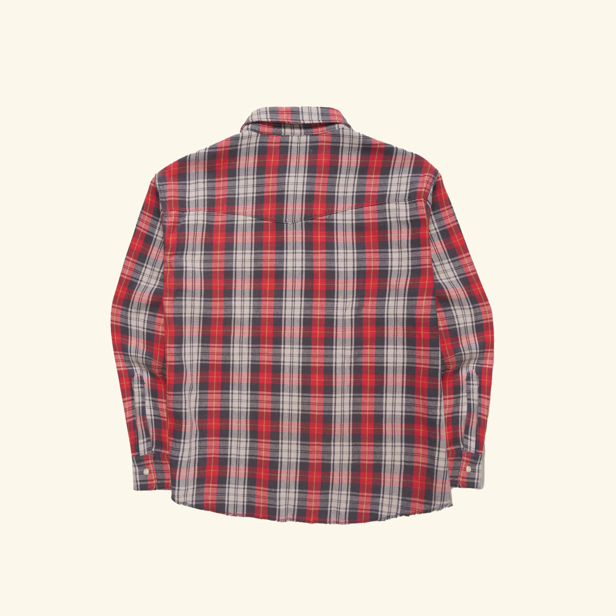 Plaid Western Shirt (Red)