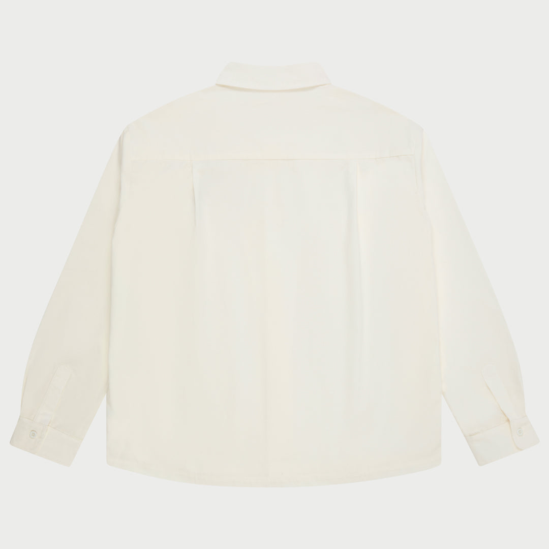 Poplin Boxy Mechanic Shirt (White)