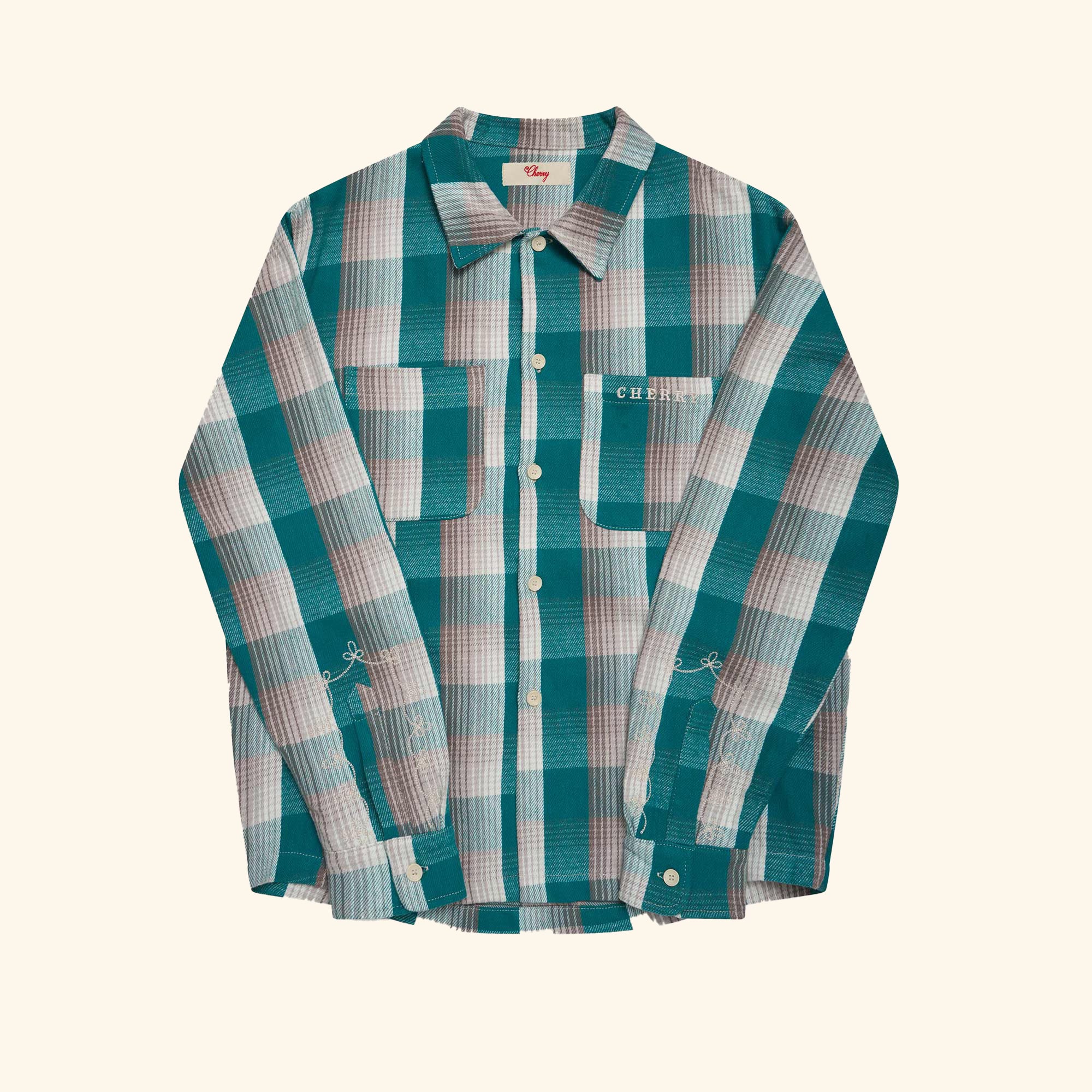 Plaid-longsleeve_turqoise_FRONT.heic