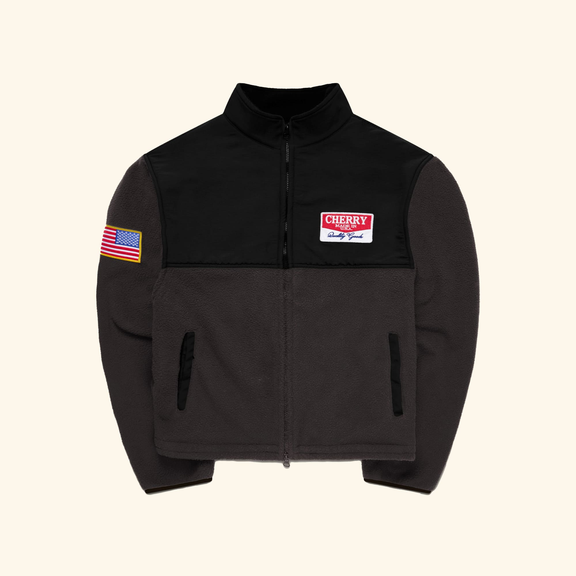 Racing Zip Sherpa (Charcoal)