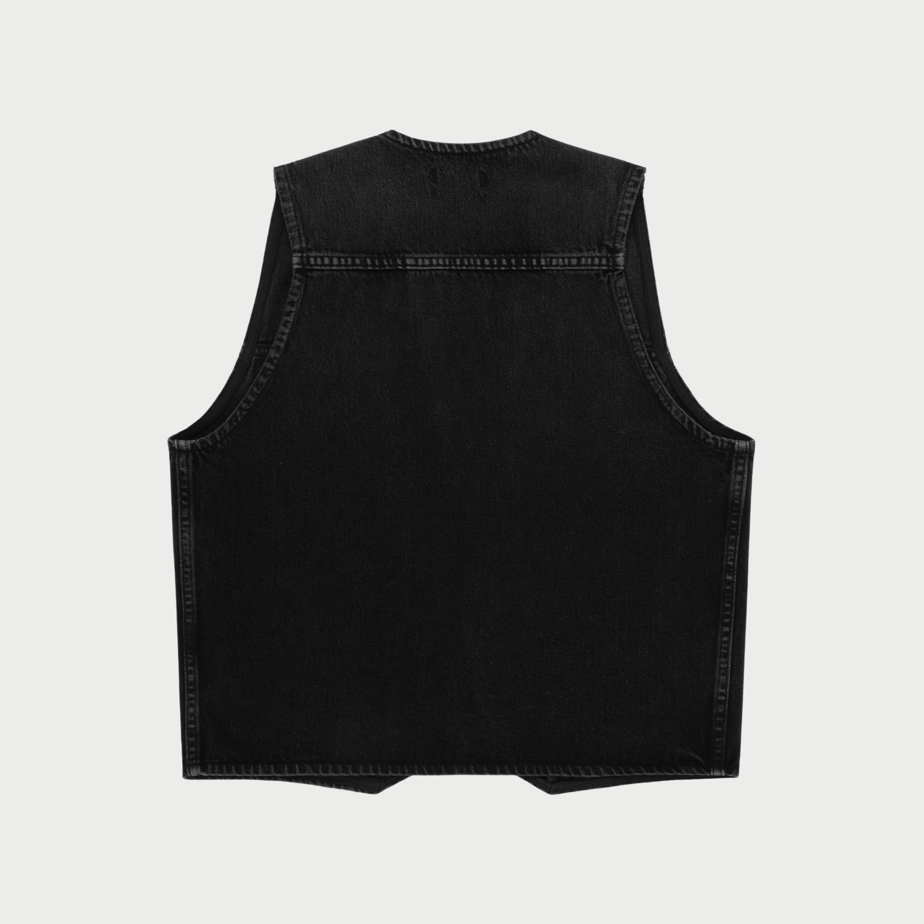 Denim Ranch Vest (Black) – CHERRY LA
