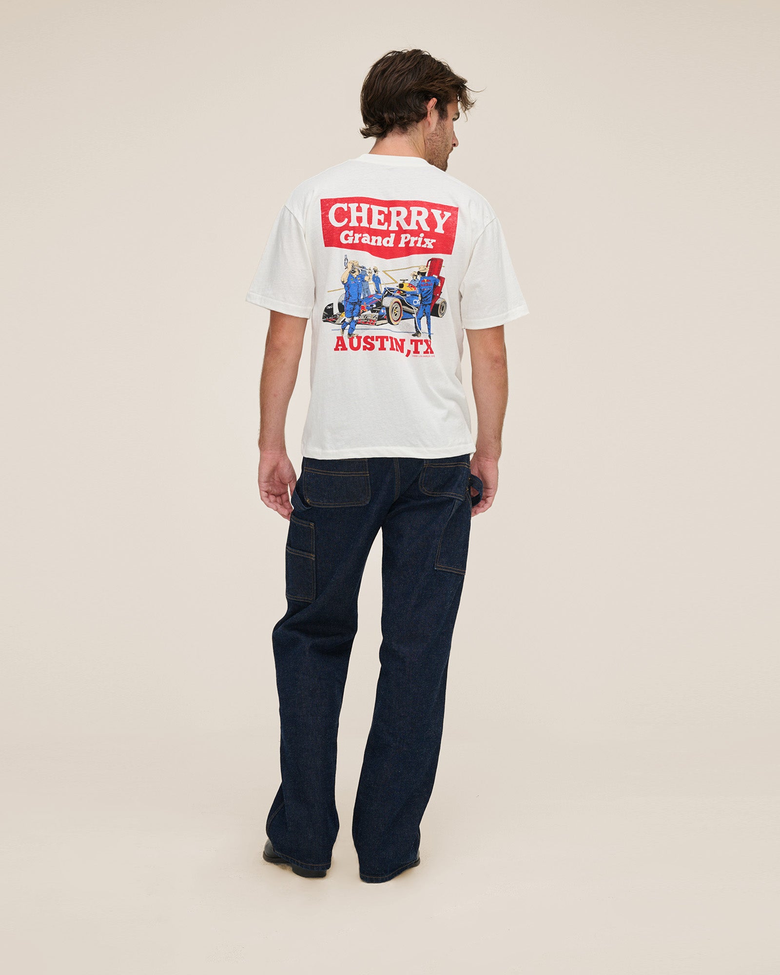 Red Bull Racing Classic Pocket Tee (Vintage White)