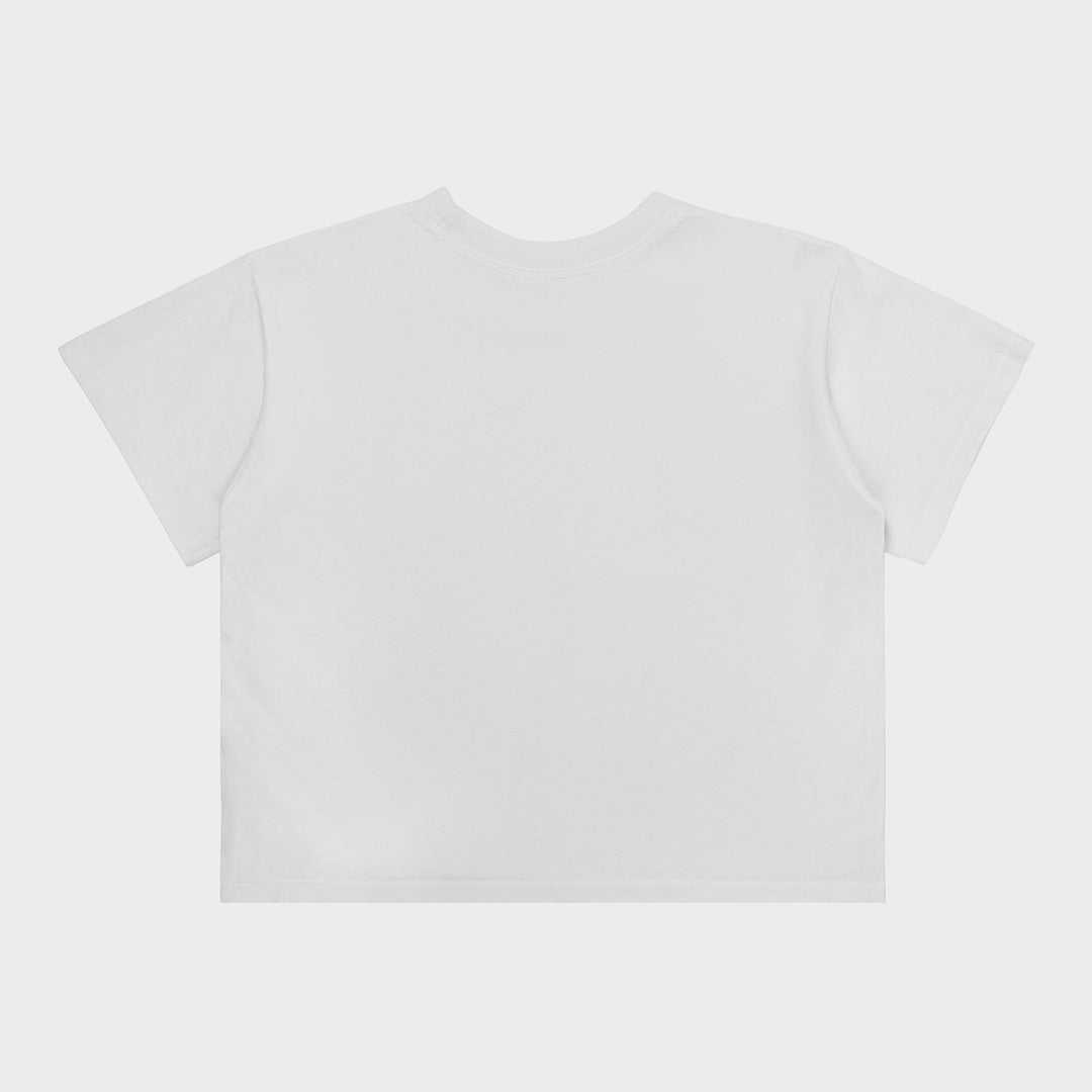 Speed Series Boxy Baby Tee (White)