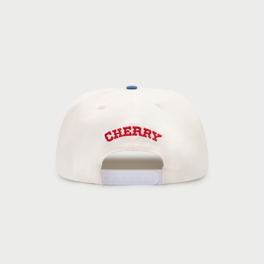 Five Star 5 Panel Hat (White/Indigo)