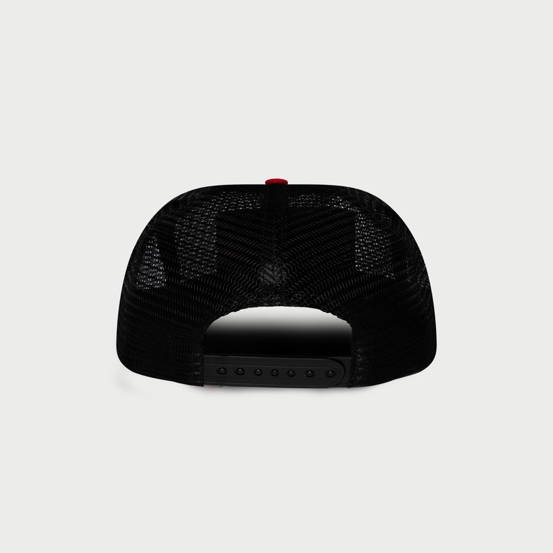 Fox X Cherry Mesh Trucker Hat (Black)