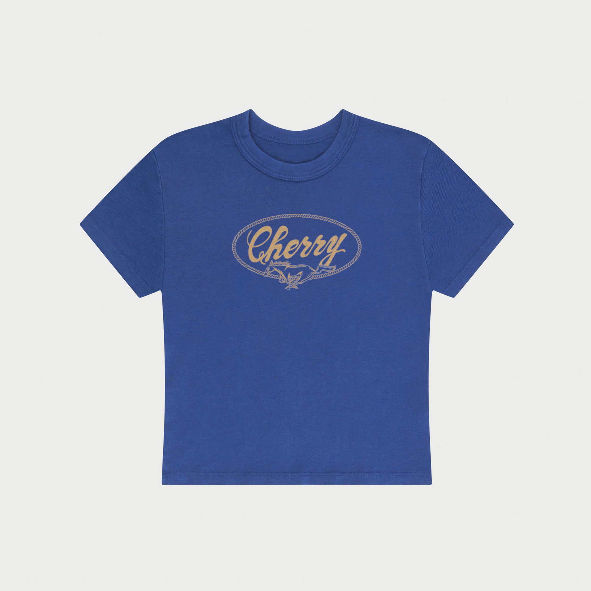 Horse Power Baby Tee (Vintage Royal)