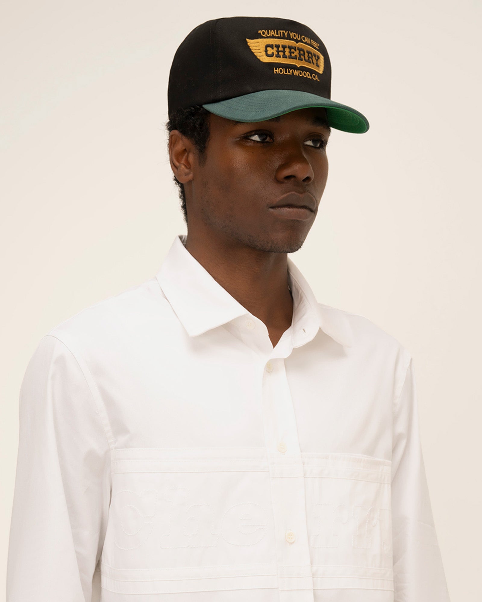 Wings 5 Panel Hat (Black/Mallard)