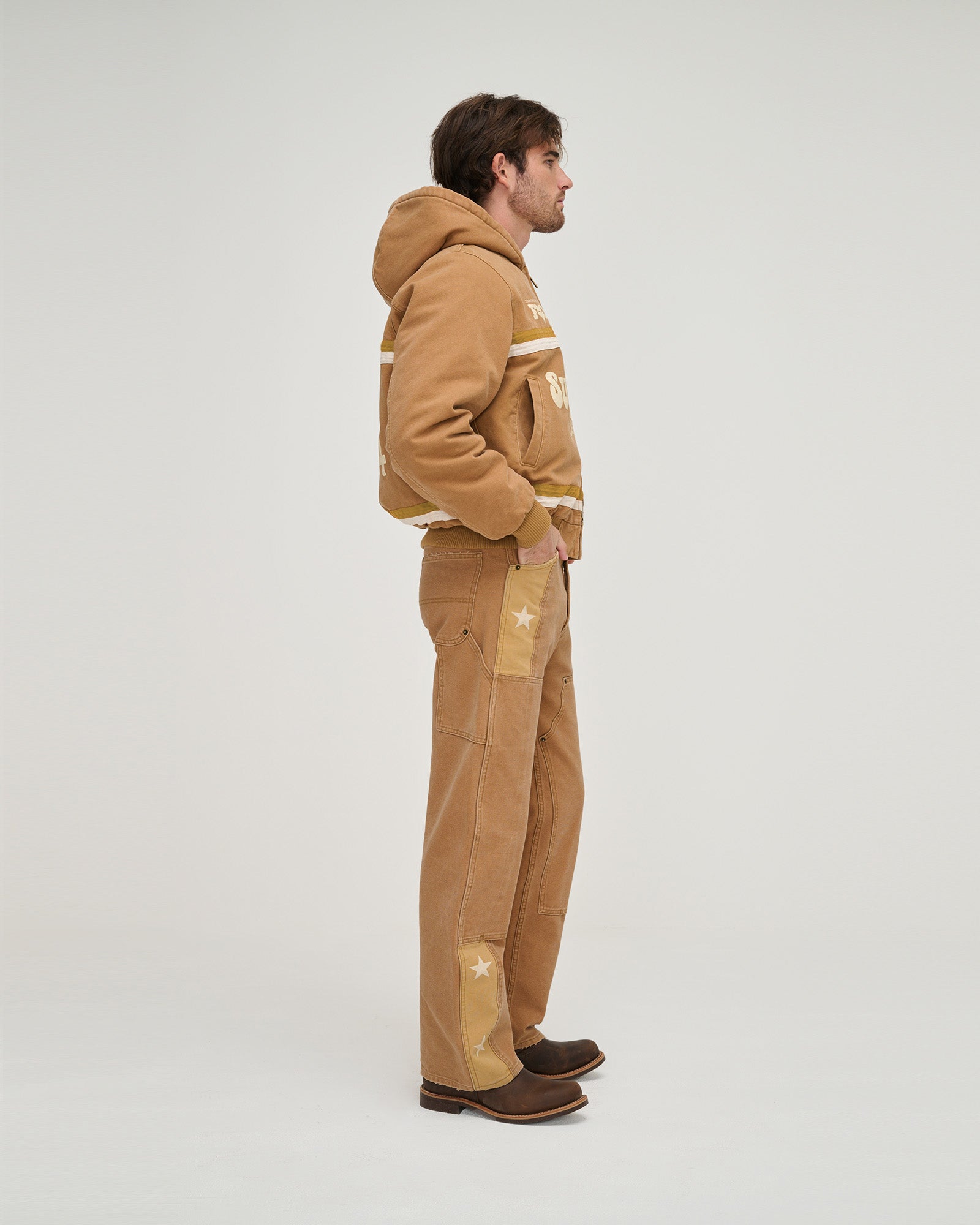 Fox X Cherry Mechanic Jacket (Camel Brown)