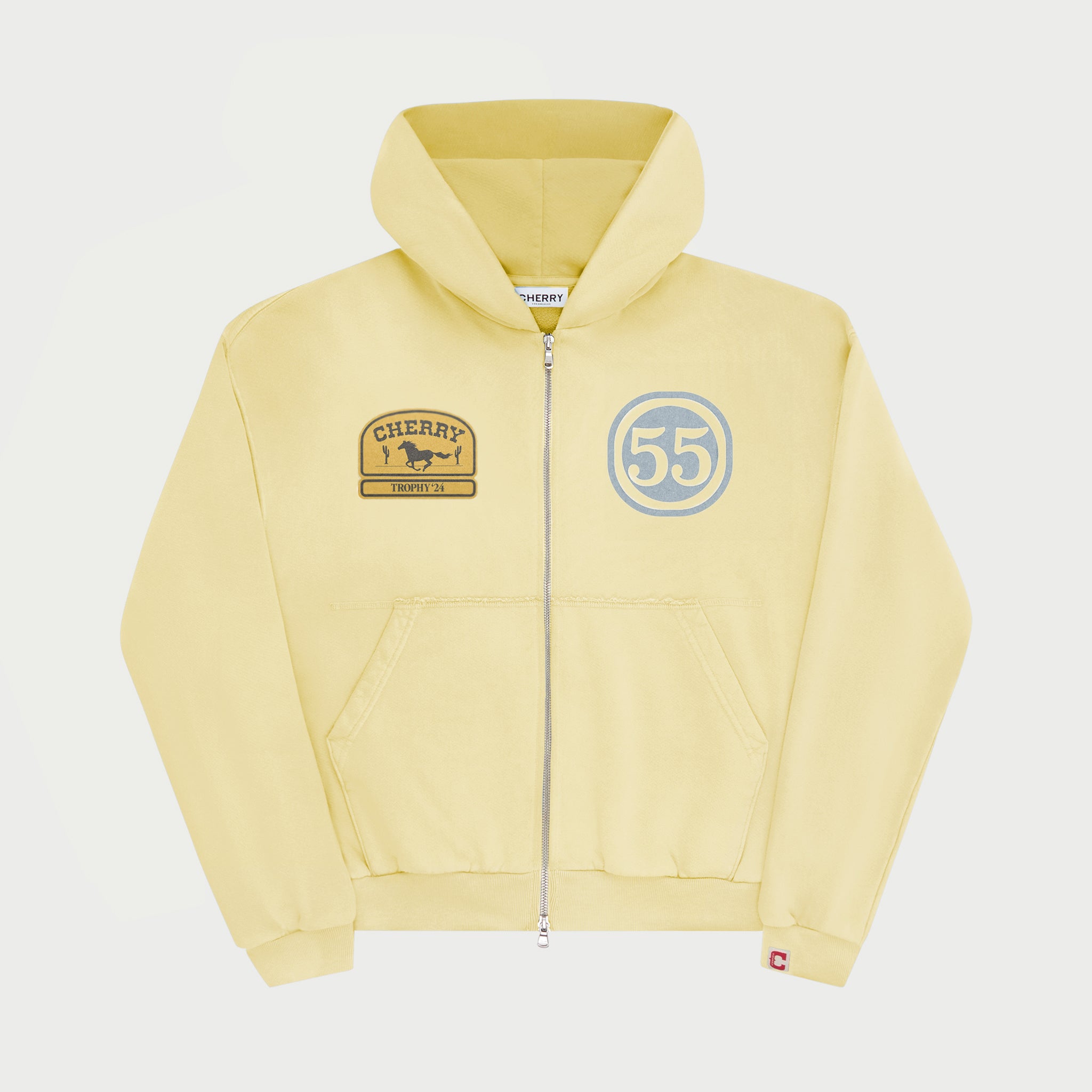 Off Road Zip-Up Hoodie (Canary)