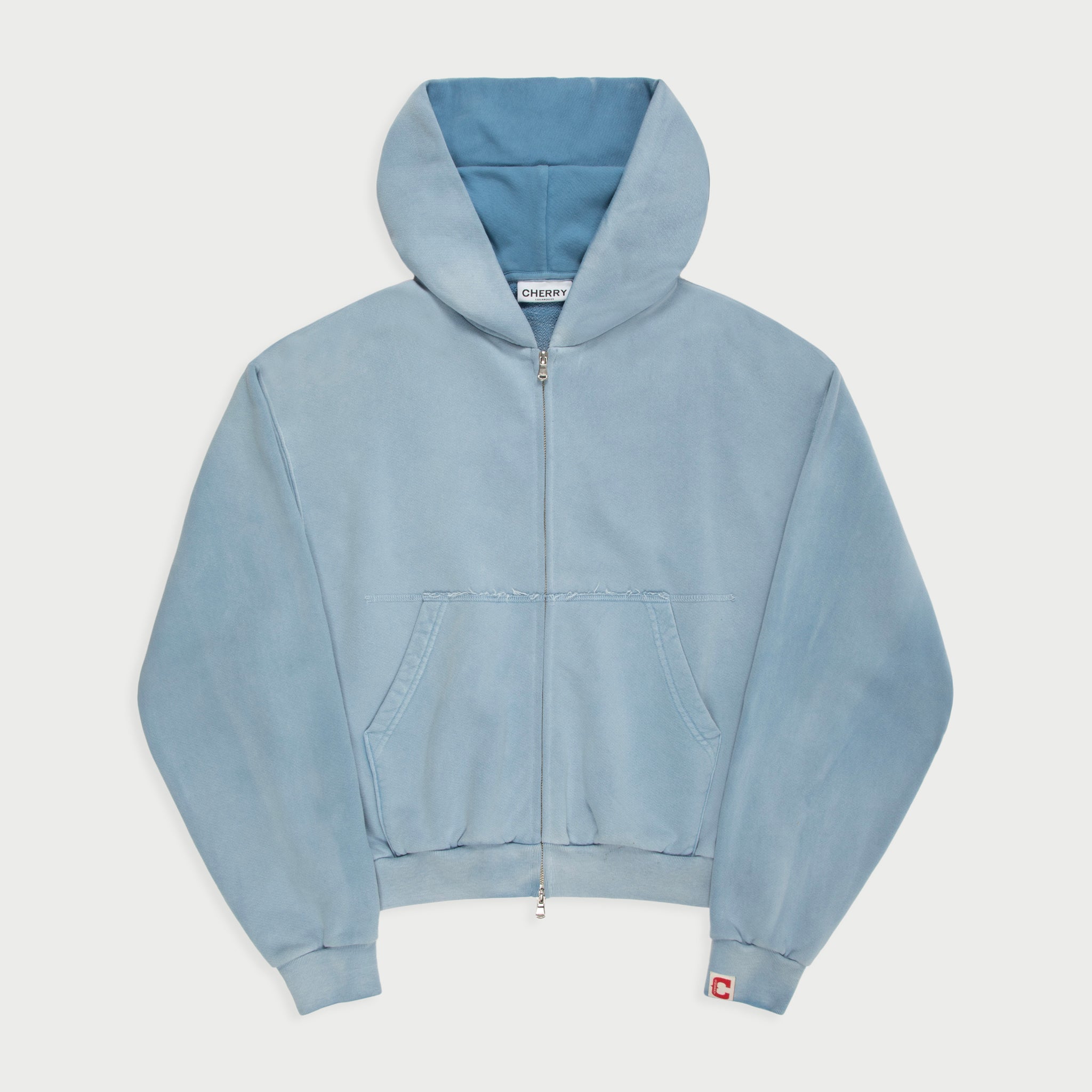 Super Powerful Zip-Up Hoodie (Sky Blue)