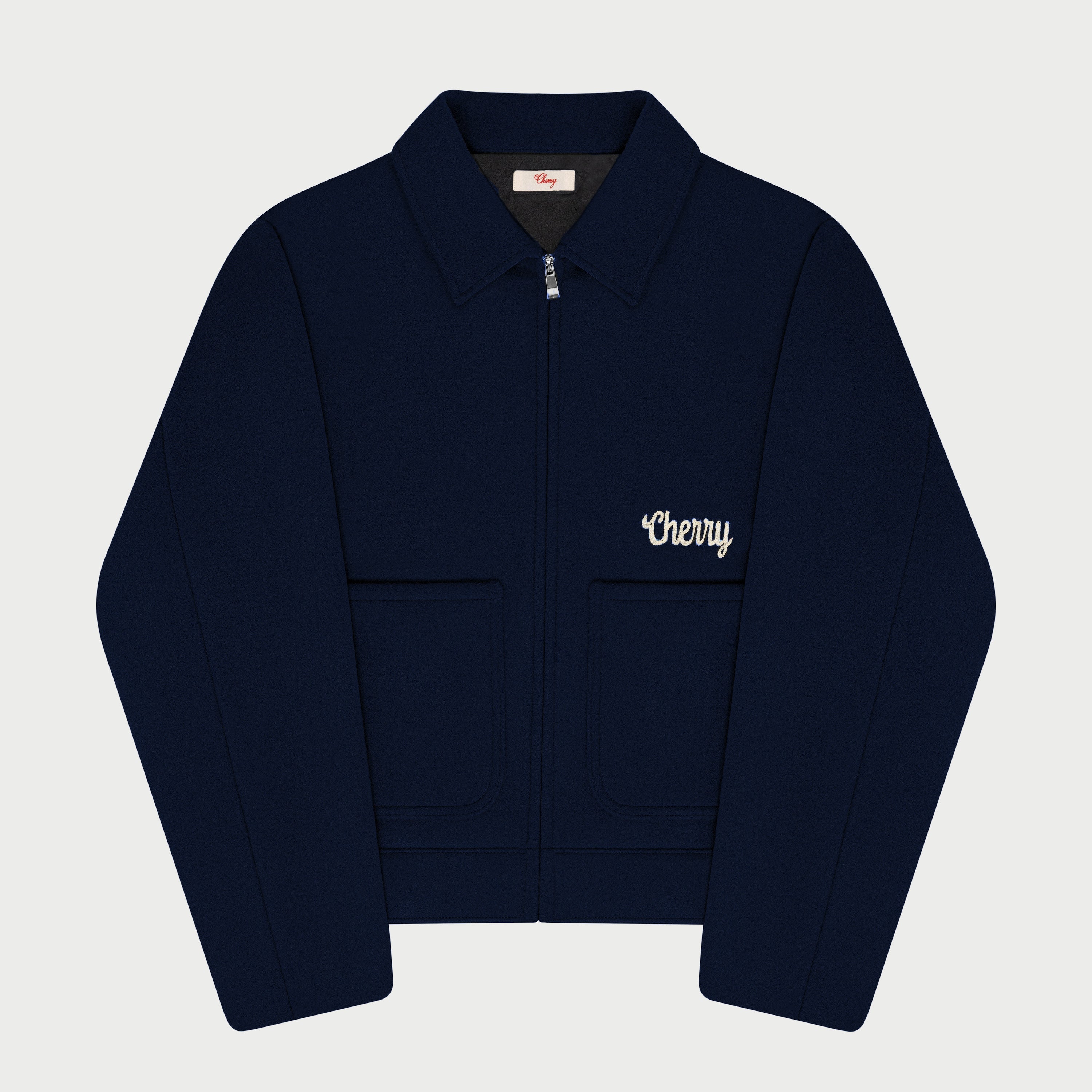 Wool Club Jacket (Navy)