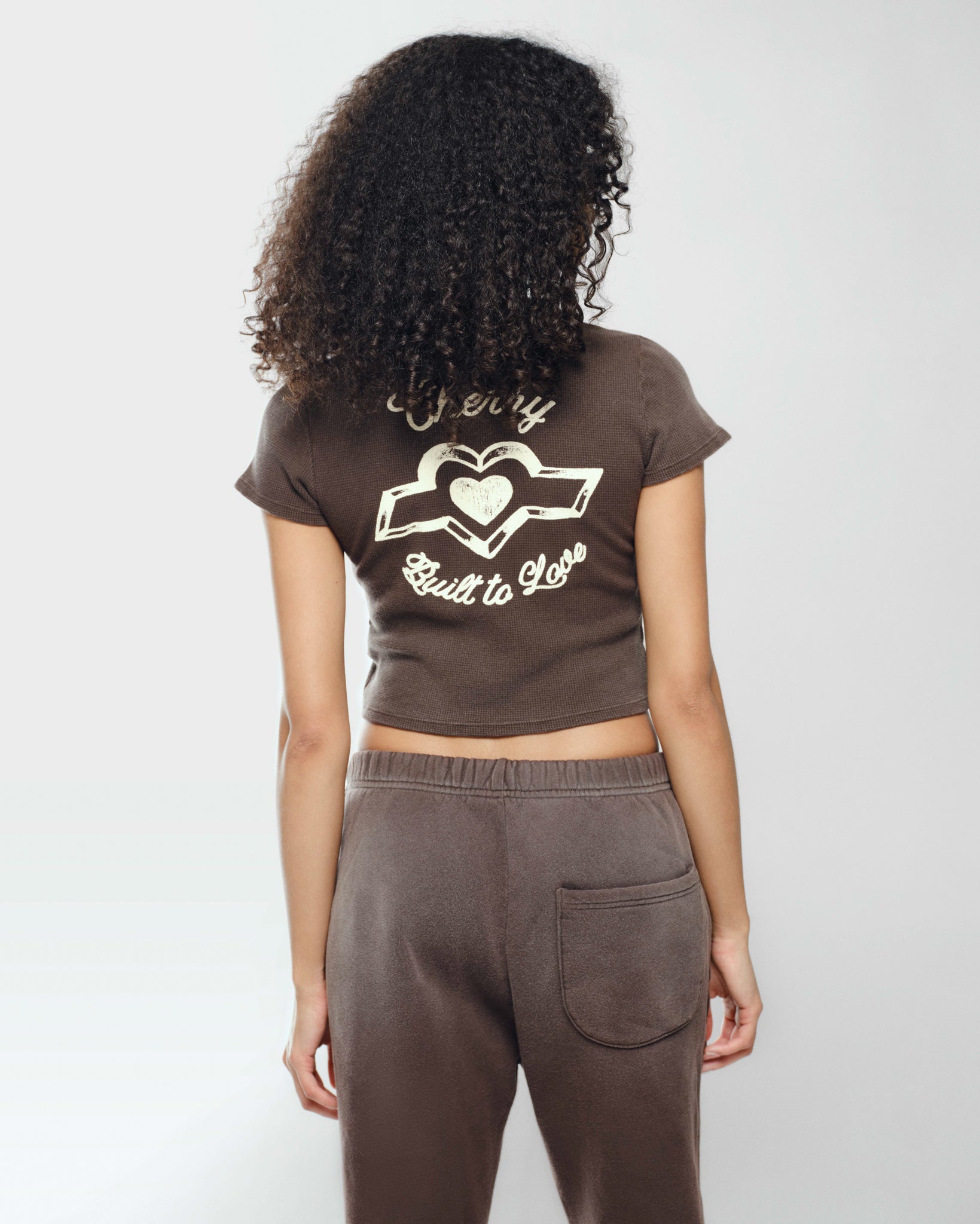 Built to Love Thermal Baby Tee (Espresso)
