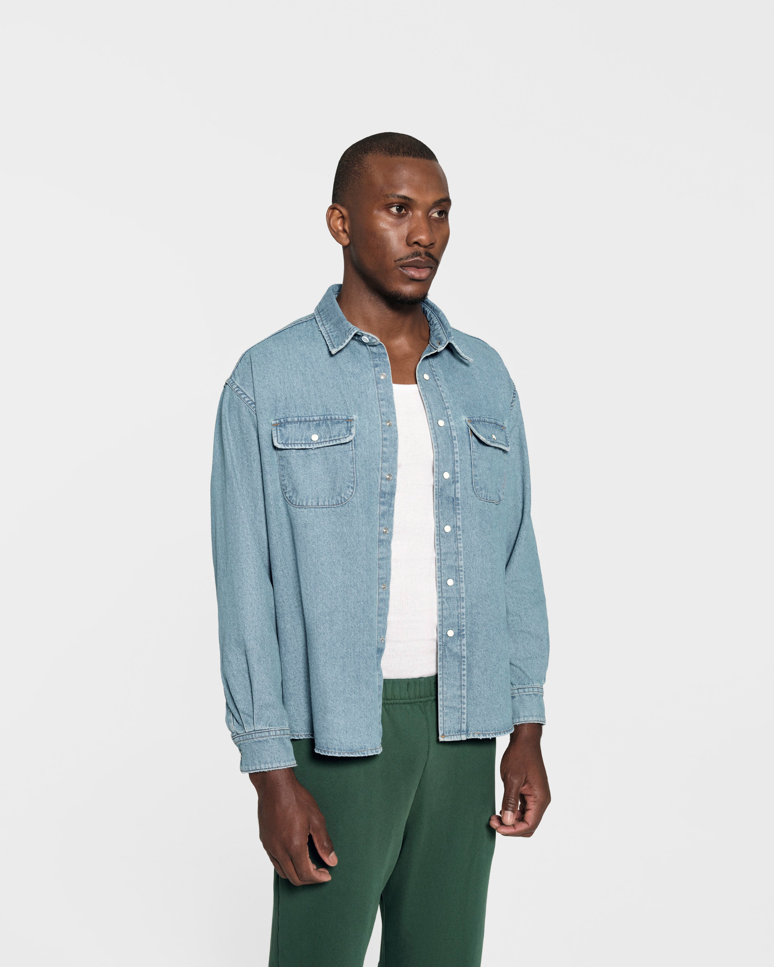 Denim Overshirt (Indigo)