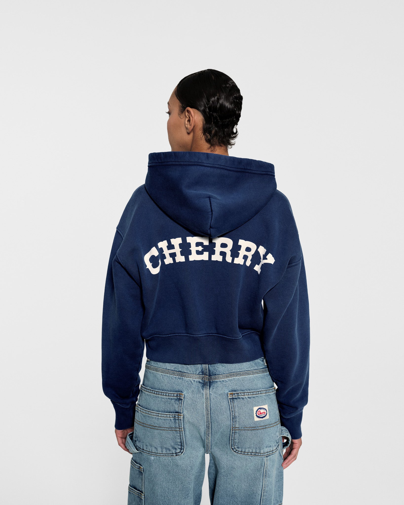 Women's Cropped Zip-Up Hoodie – CHERRY LA