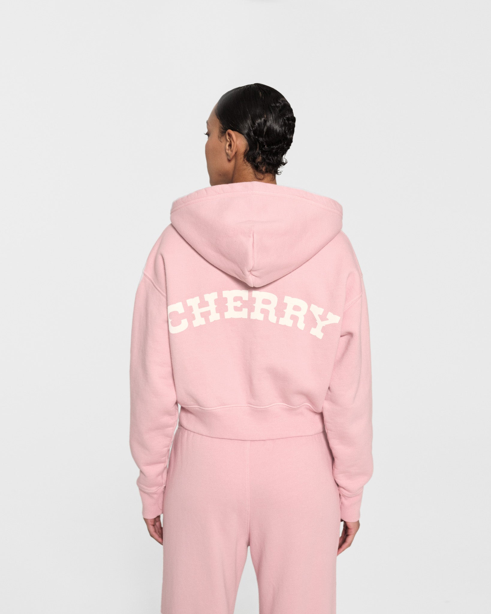 Women's Cropped Zip-Up Hoodie – CHERRY LA