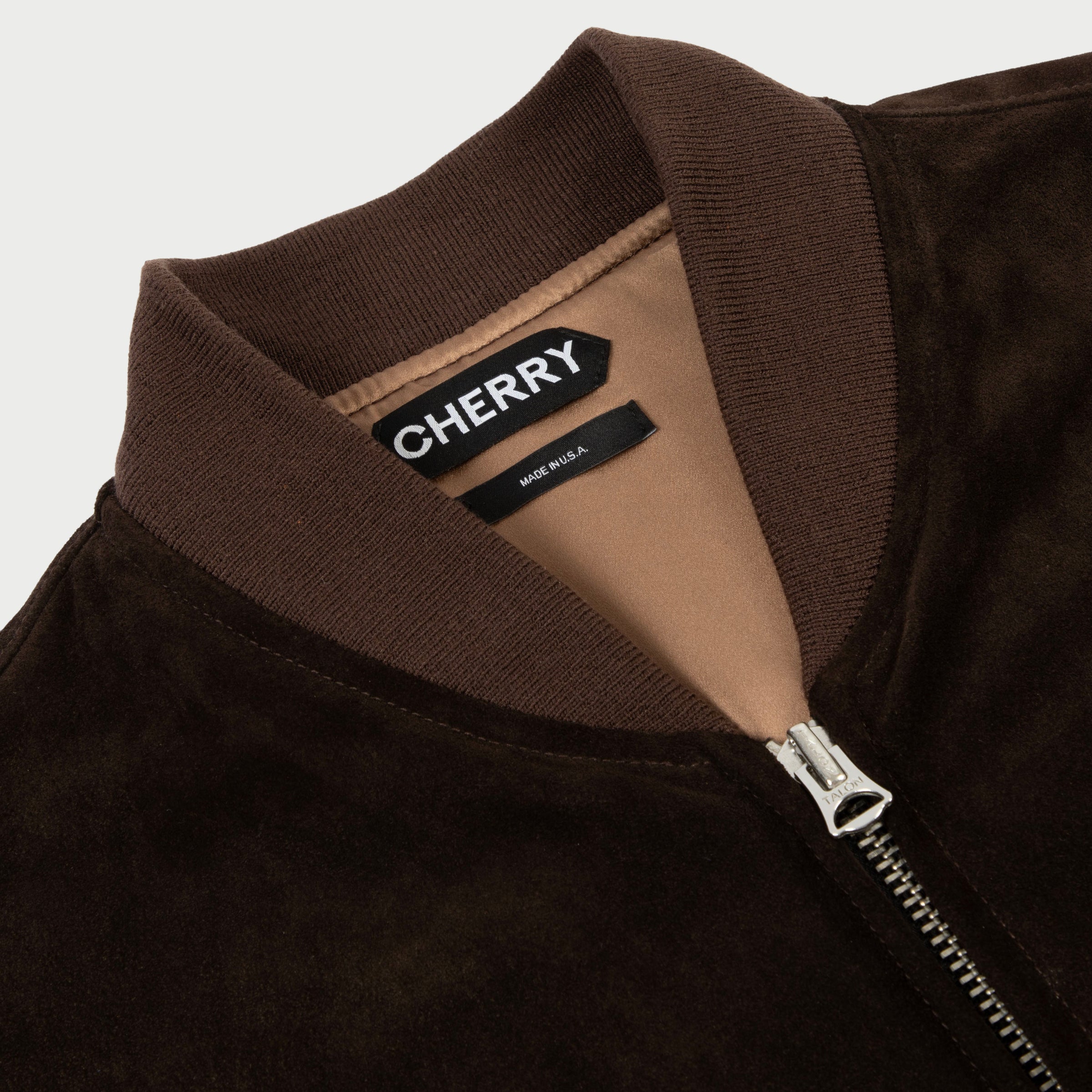 Shane Mocha Suede Bomber Jacket