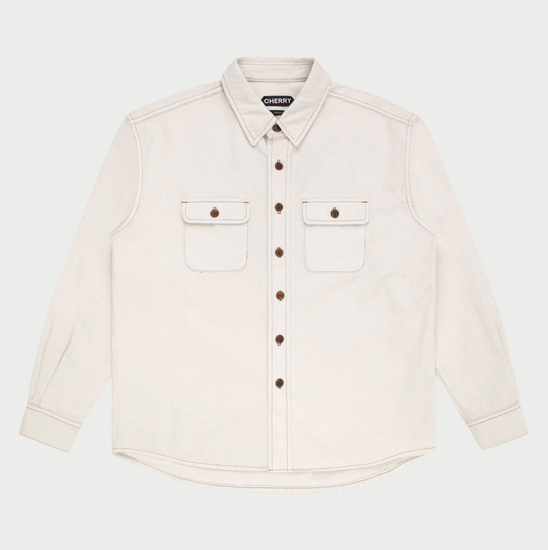 Denim Overshirt (Vintage White)