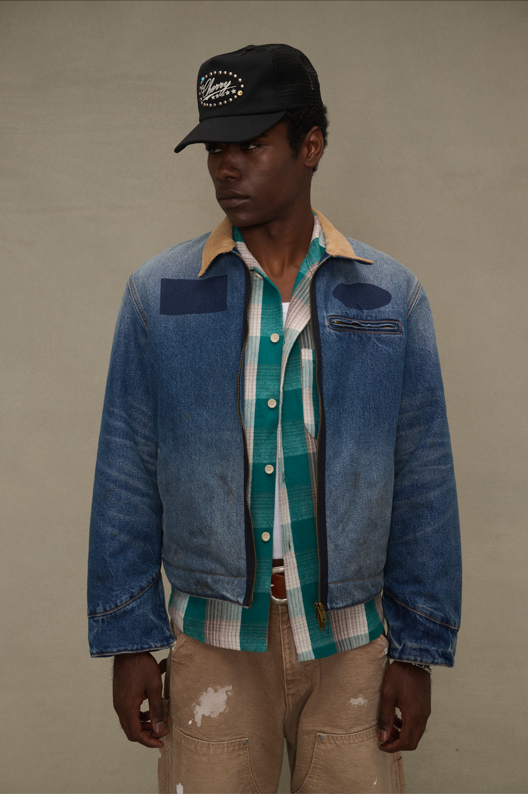 Boxy Plaid Western Shirt (Emerald)